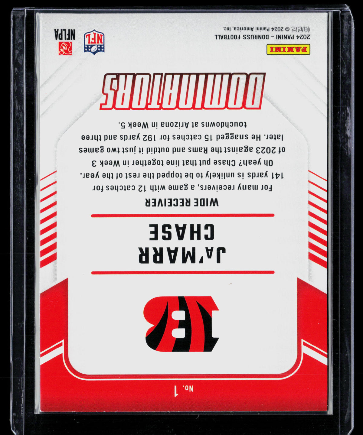 2024 Donruss Dominators Ja'Marr Chase #1