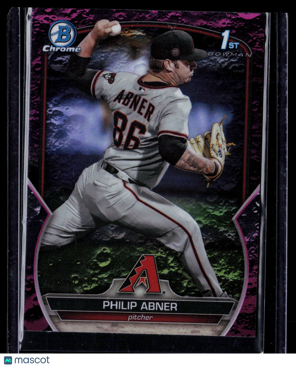 2023 Bowman Draft Chrome Philip Abner #BDC-165 Pink Lunar Glow Refractor