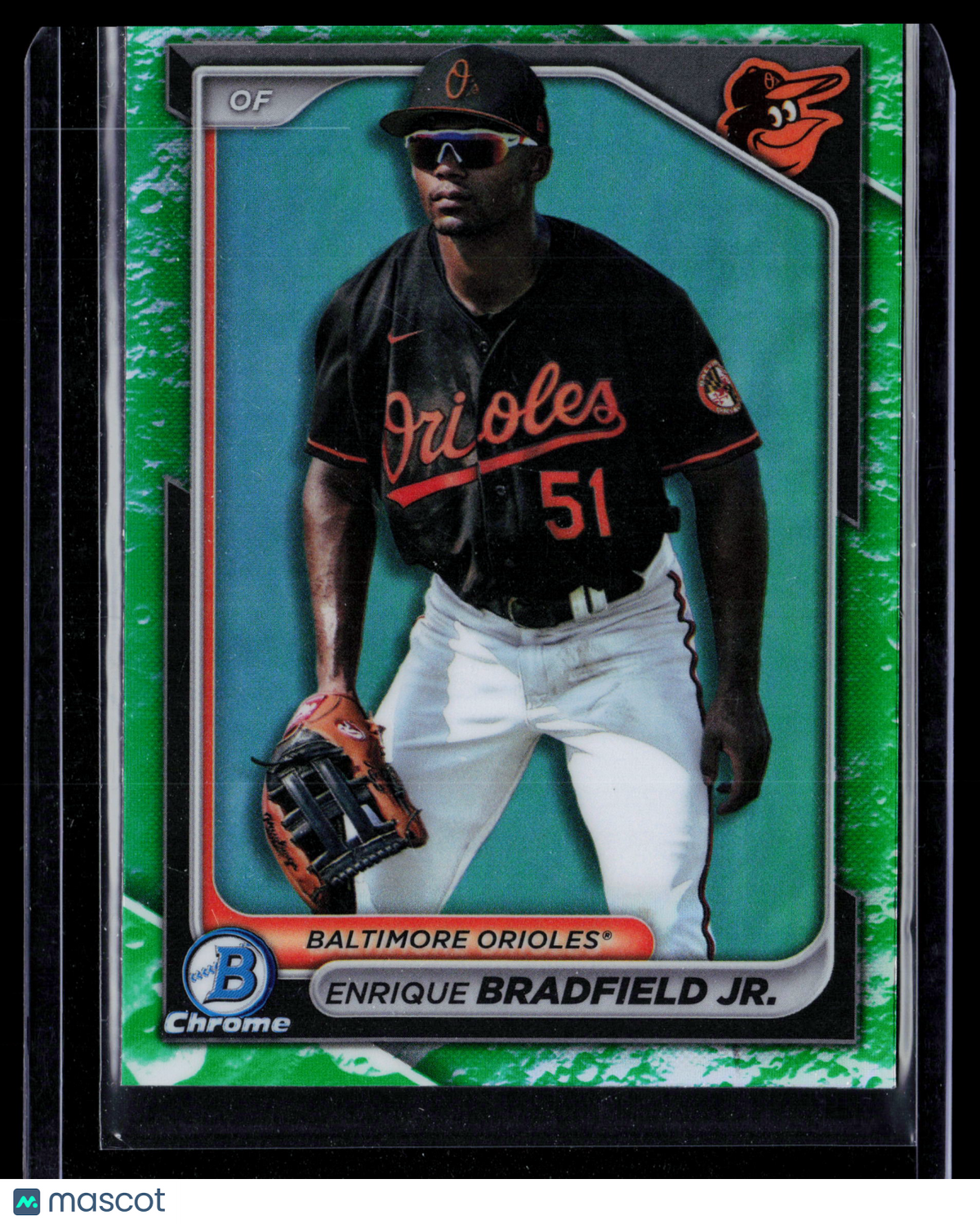 2024 Bowman Chrome Enrique Bradfield Jr. #BCP-149 Green
