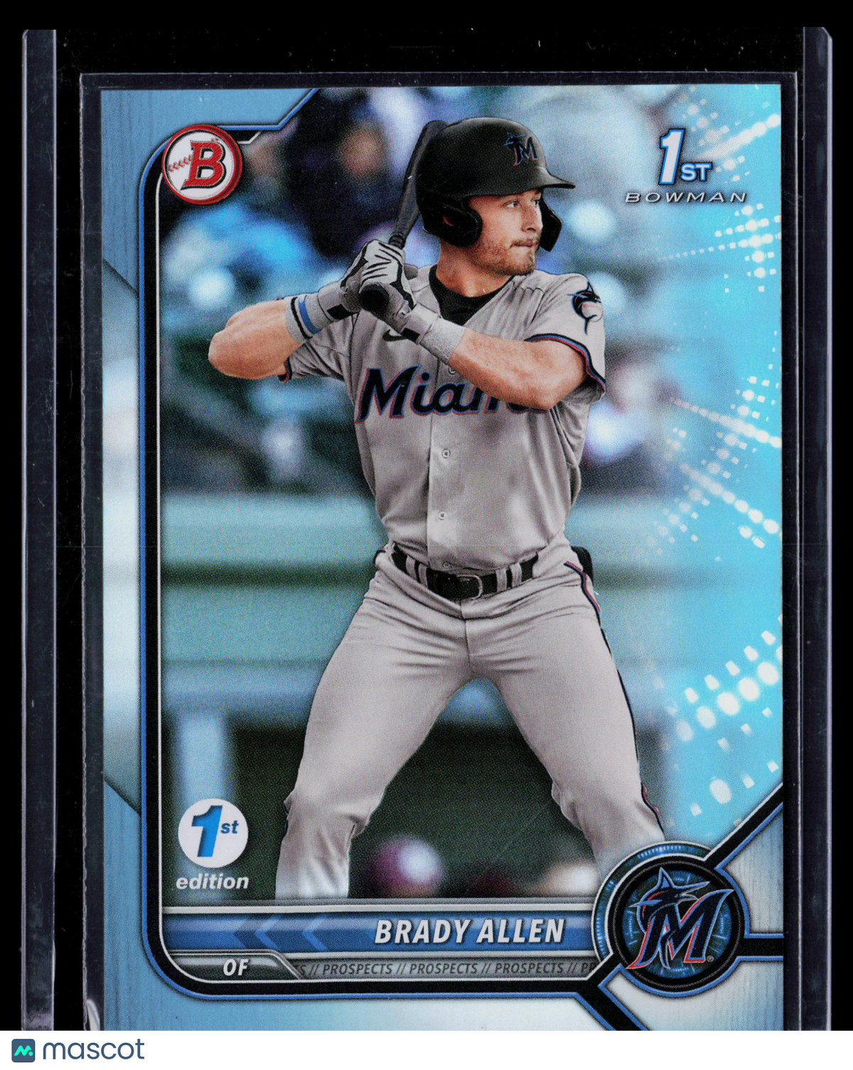 2022 Bowman Prospects 1st Edition Brady Allen #BPPF-36 Sky Blue