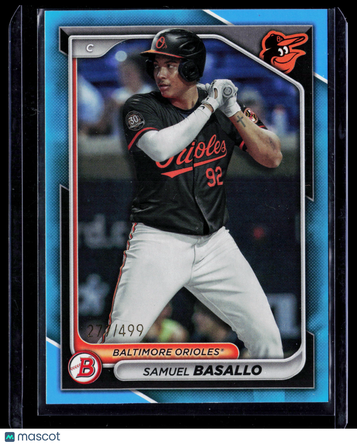 2024 Bowman Samuel Basallo #BP-38 Blue