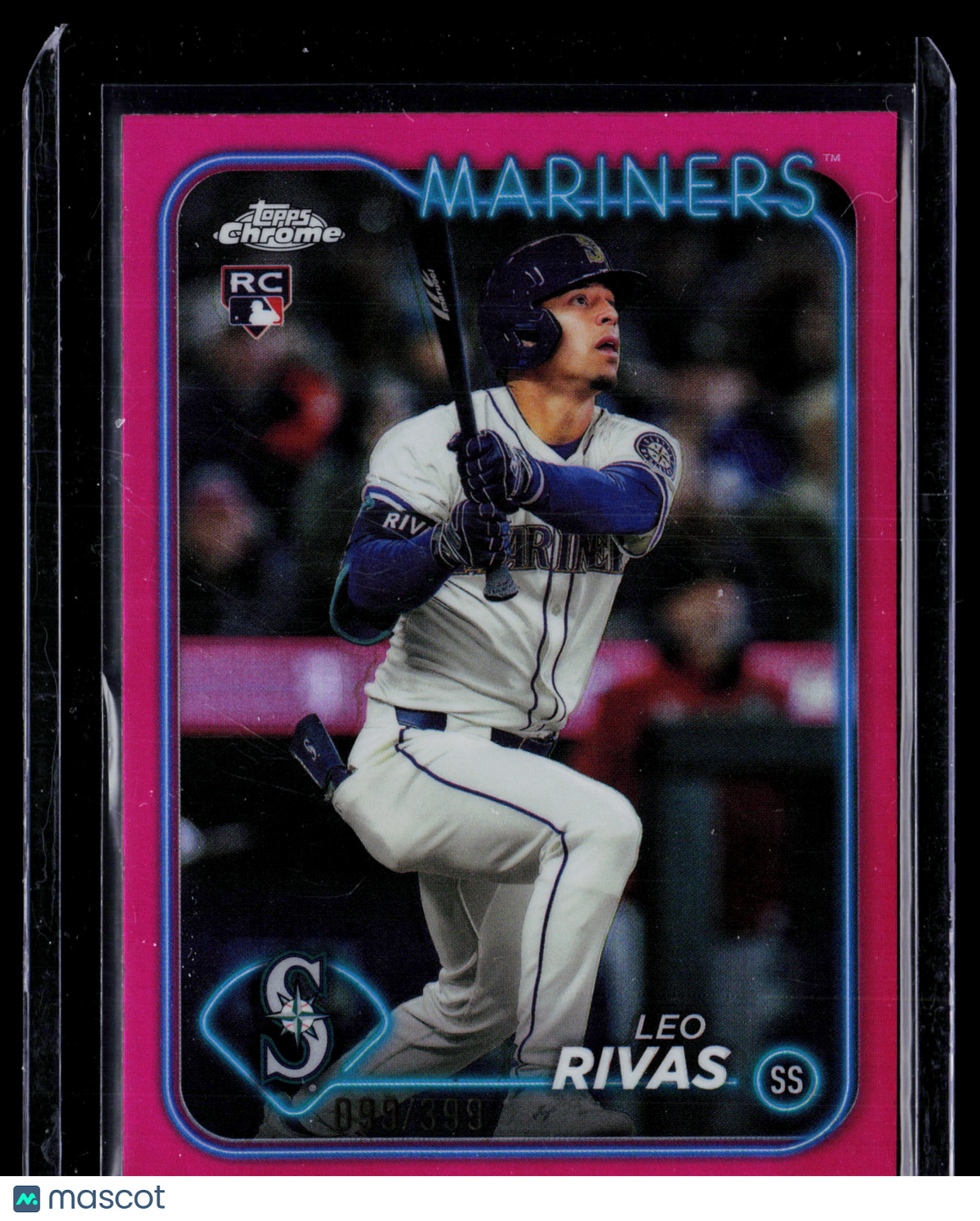 2024 Topps Chrome Update Series Leo Rivas #USC76 Pink RC