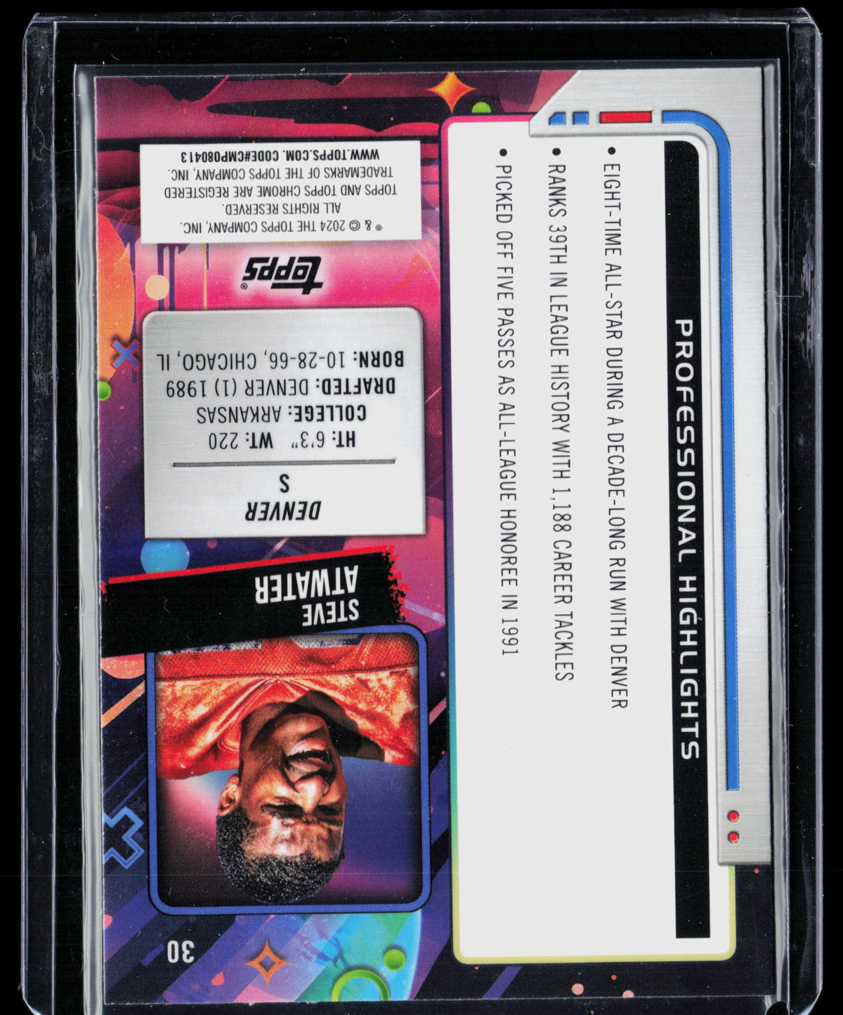2024 Topps Cosmic Chrome Steve Atwater #30