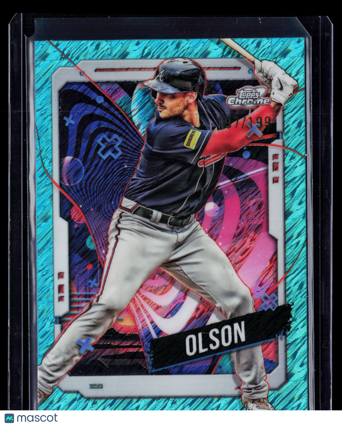 2024 Topps Cosmic Chrome Matt Olson #67 Aqua Equinox 1/199