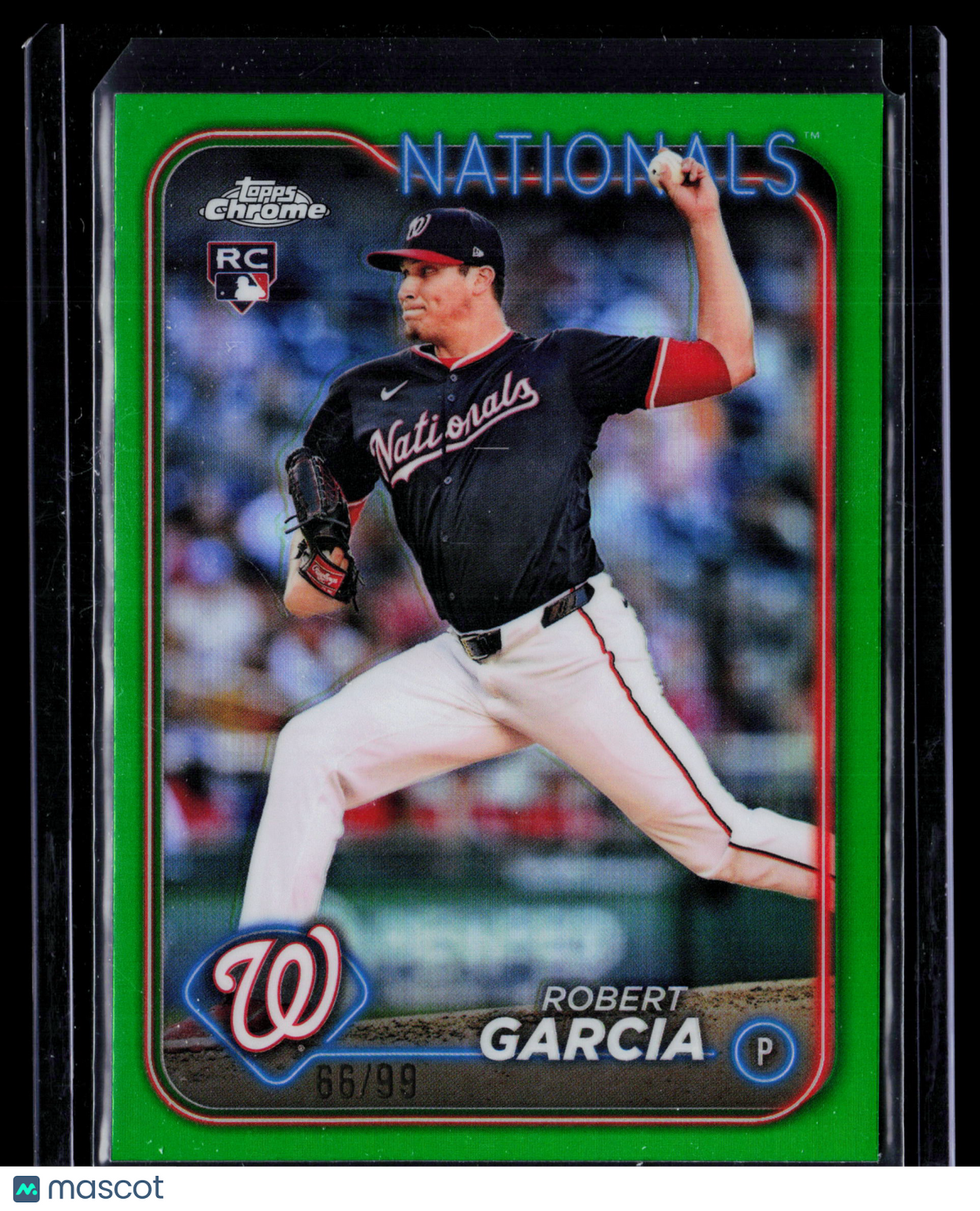 2024 Topps Chrome Update Robert Garcia #USC149 Green Refractor RC 66/99