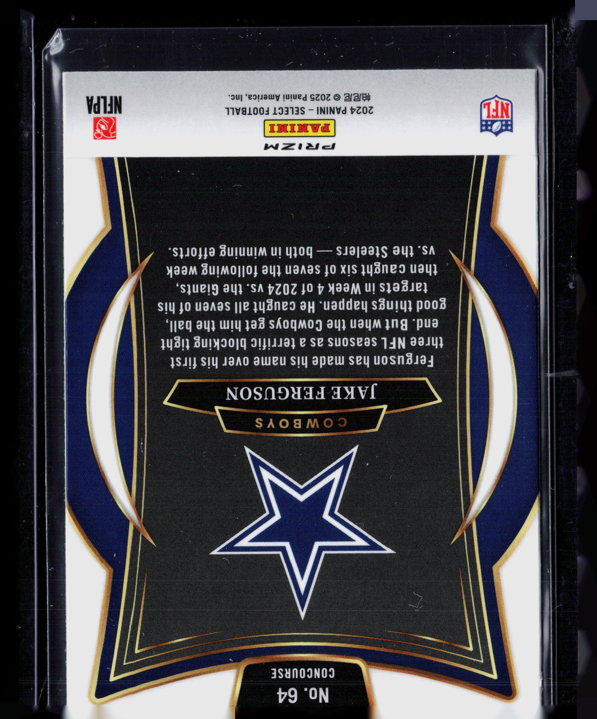 2025 Panini Select Jake Ferguson #64 Red White Blue Prizm