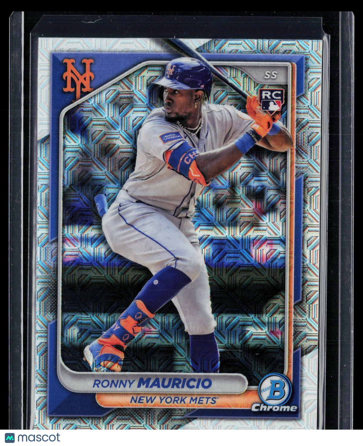 2024 Bowman Chrome Ronny Mauricio #24 Mega Box Mojo Refractor RC