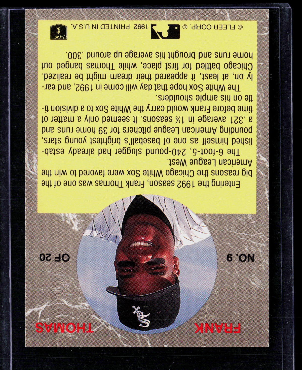1992 Fleer Ultra All-Stars Frank Thomas #9