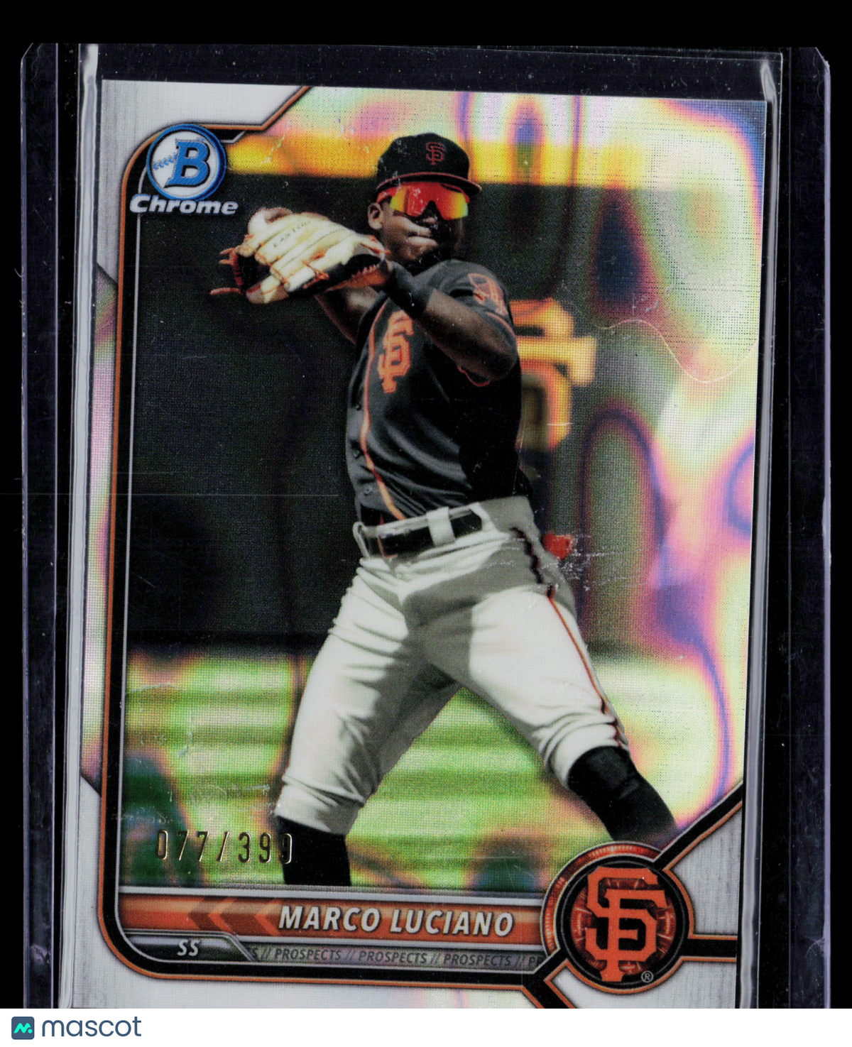2022 Bowman Chrome Marco Luciano #BCP-7 Refractor 077/390