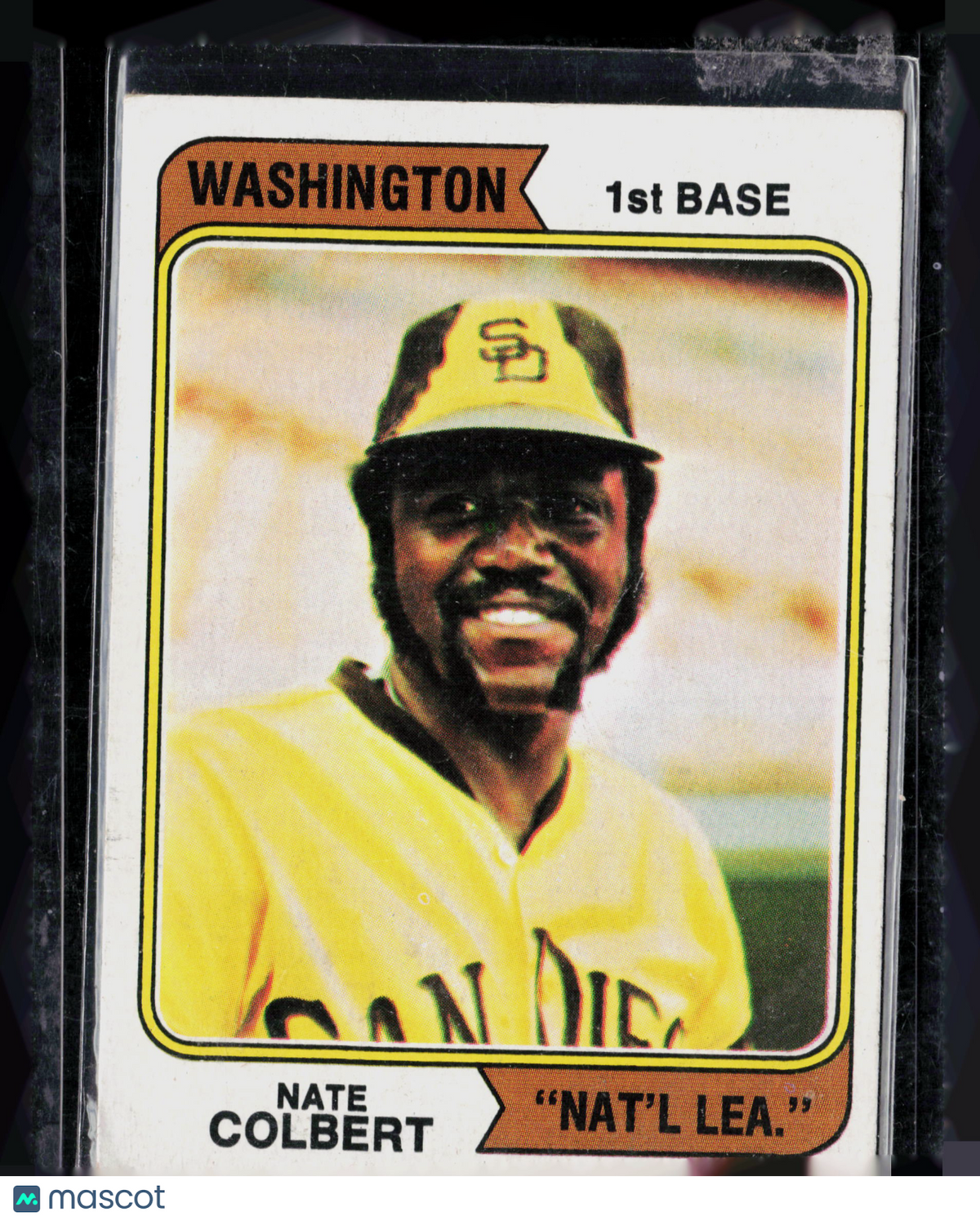 1974 Topps Nate Colbert #125 Washington Variation