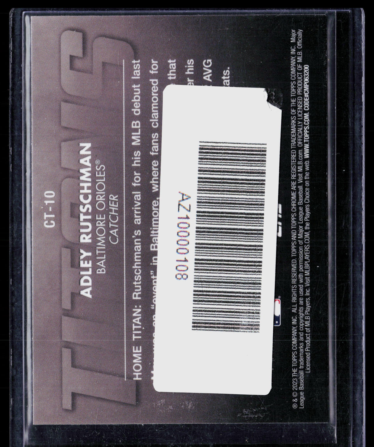 2023 Topps Chrome Titans Adley Rutschman #CT-10 RC