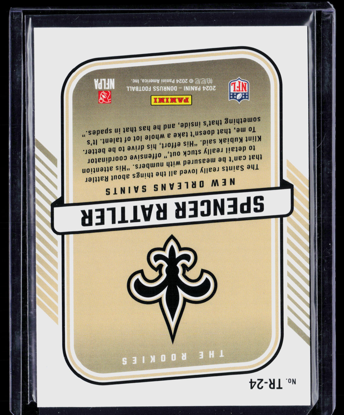 2024 Donruss The Rookies Spencer Rattler #TR-24