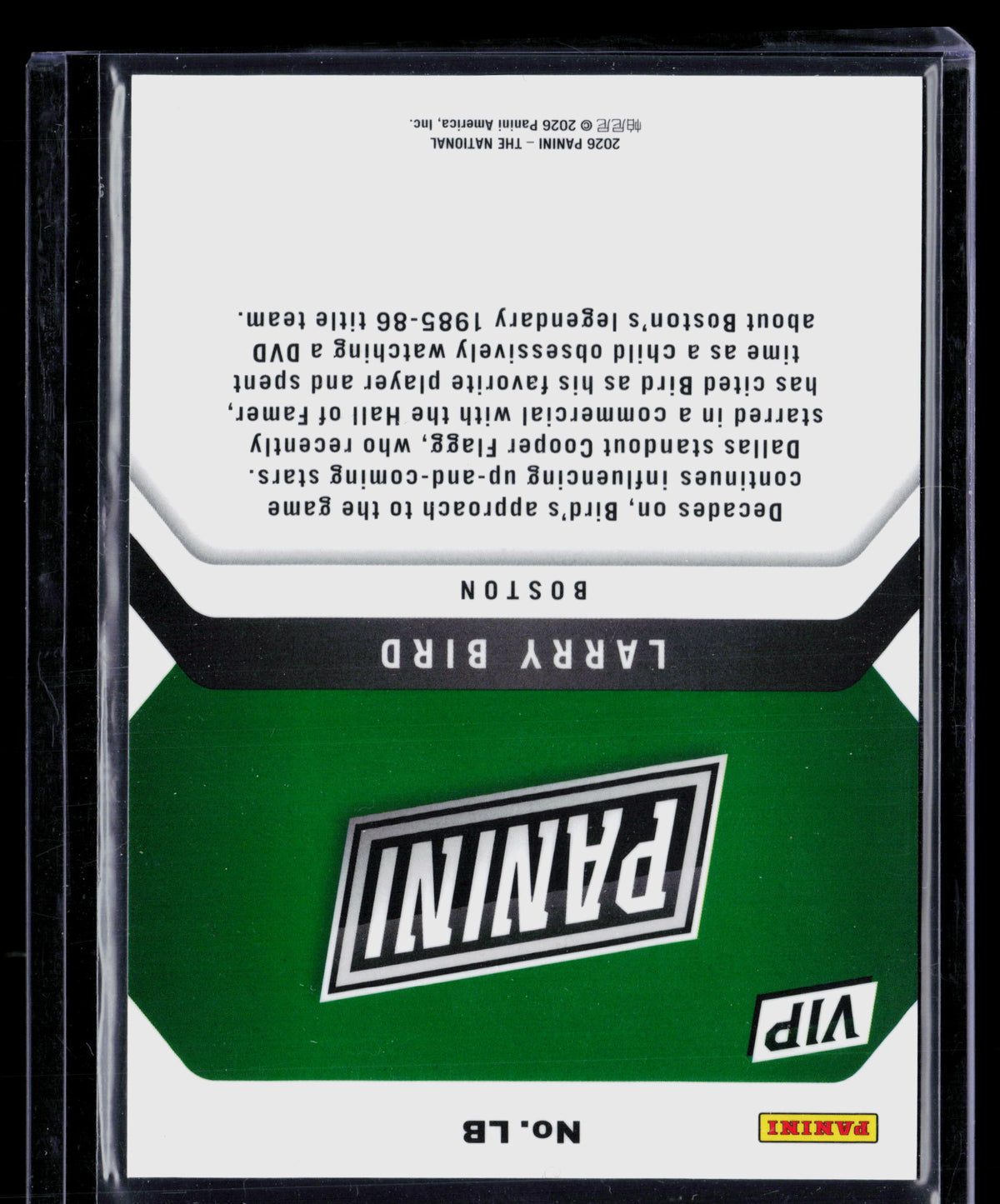 2024 Panini National VIP Larry Bird #LB