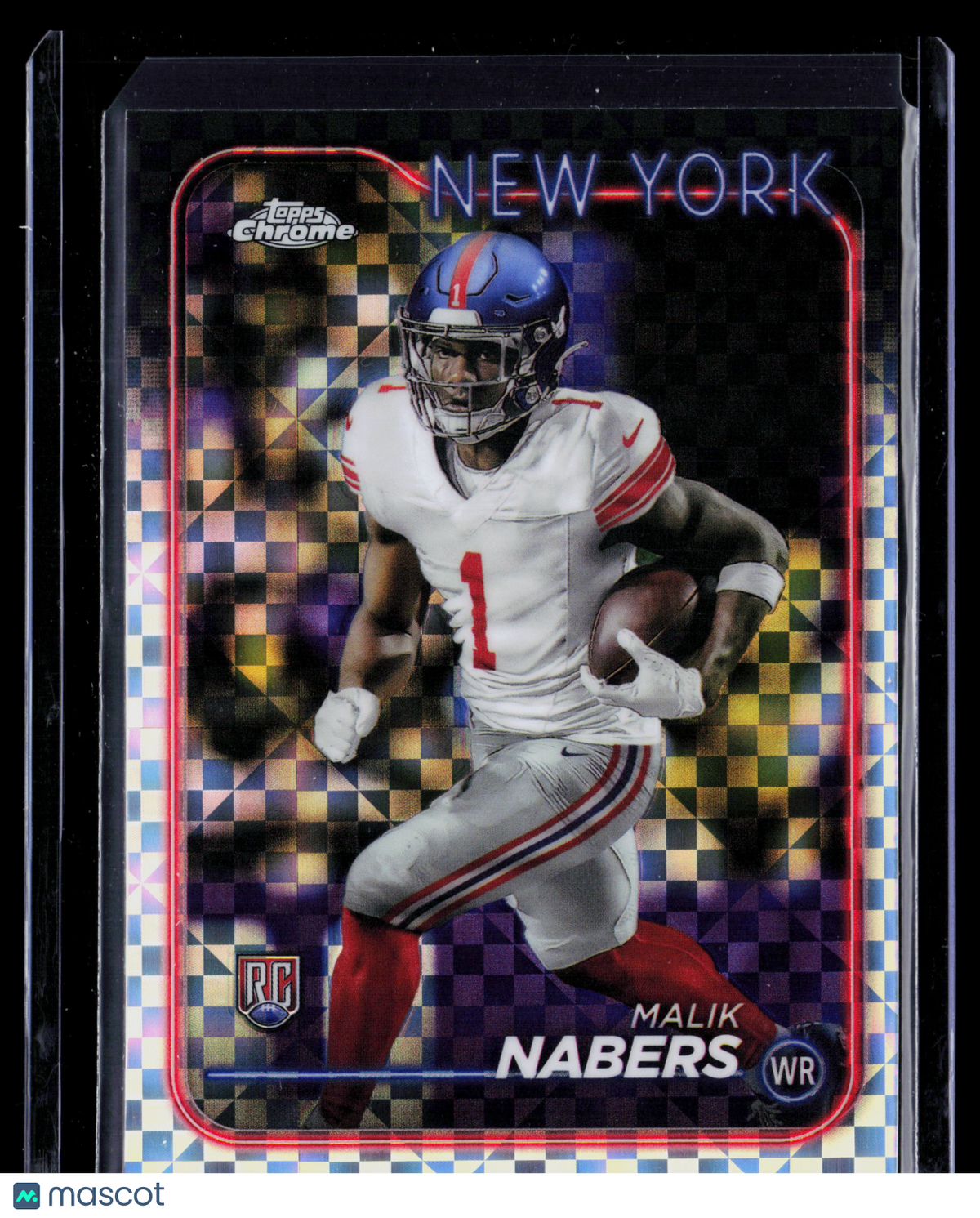 2024 Topps Chrome Malik Nabers #205 X-Fractor RC