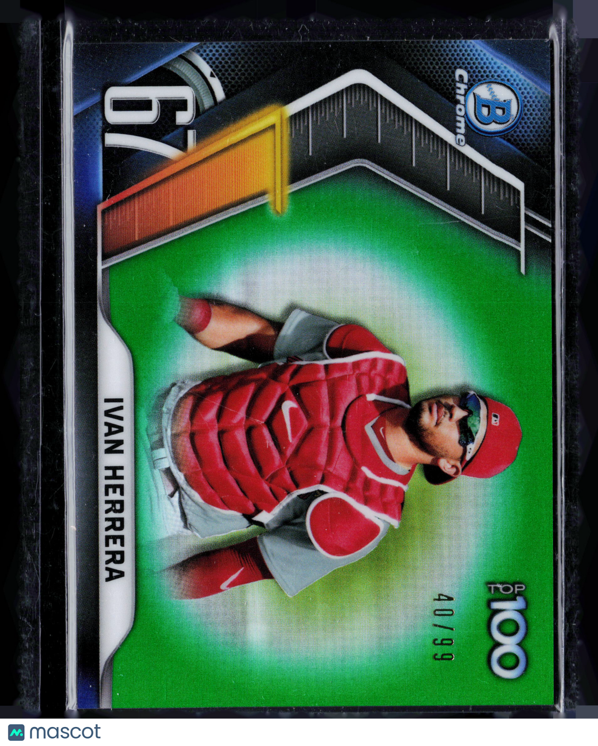 2022 Bowman Chrome Top 100 Ivan Herrera #BTP-67 Green 40/99