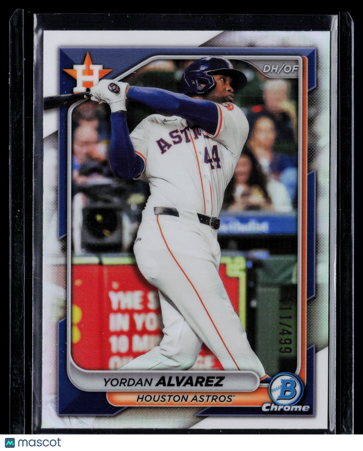 2024 Bowman Chrome Yordan Alvarez #48 Refractor 11/499