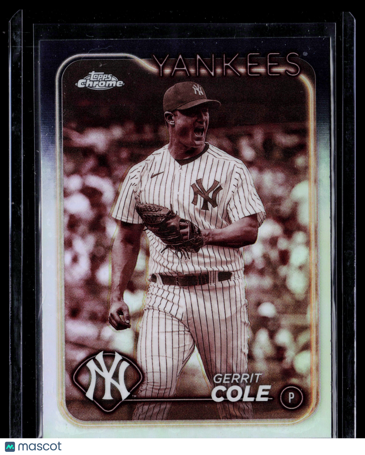 2024 Topps Chrome Gerrit Cole #164 Sepia Refractor