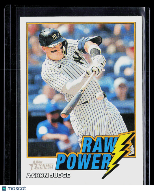 2026 Topps Heritage Raw Power Aaron Judge #RP-AJ