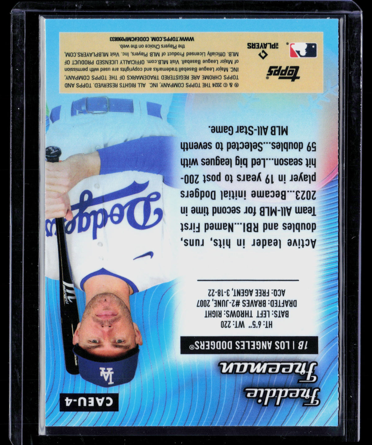 2024 Topps Chrome All-Etch Freddie Freeman #CAEU-4