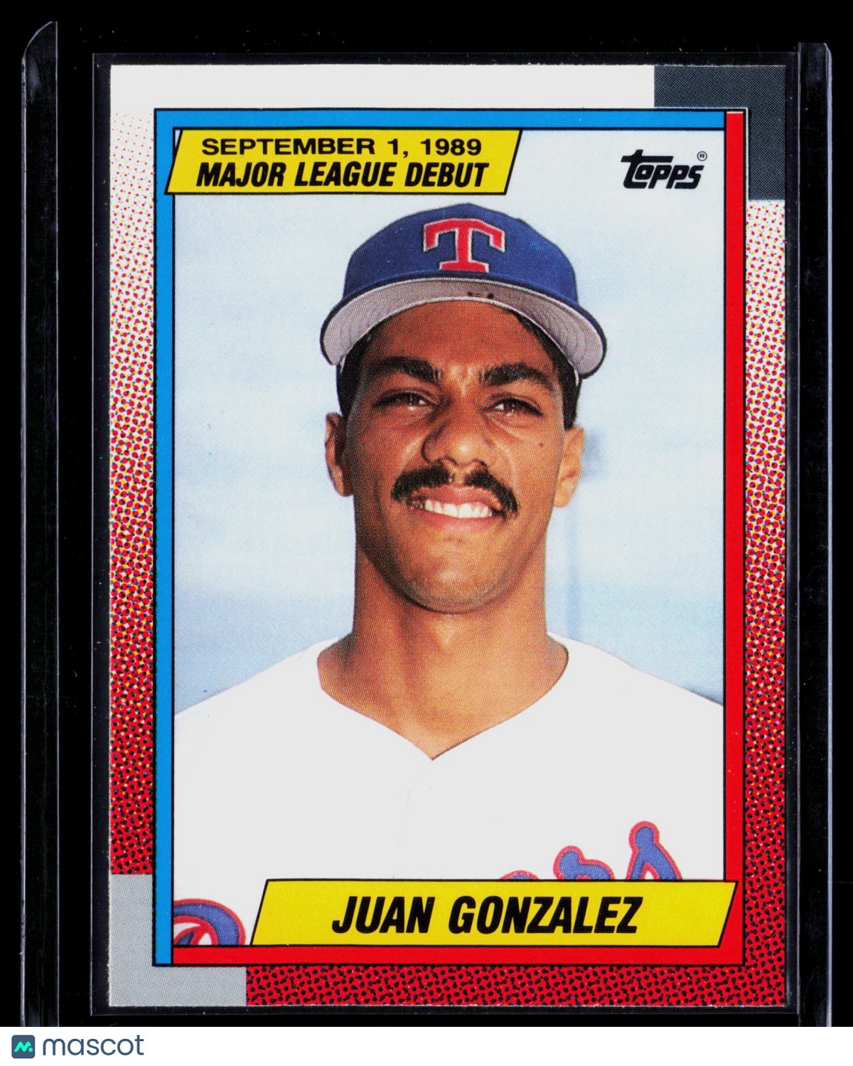 1990 Topps Major League Debut Juan Gonzalez #43