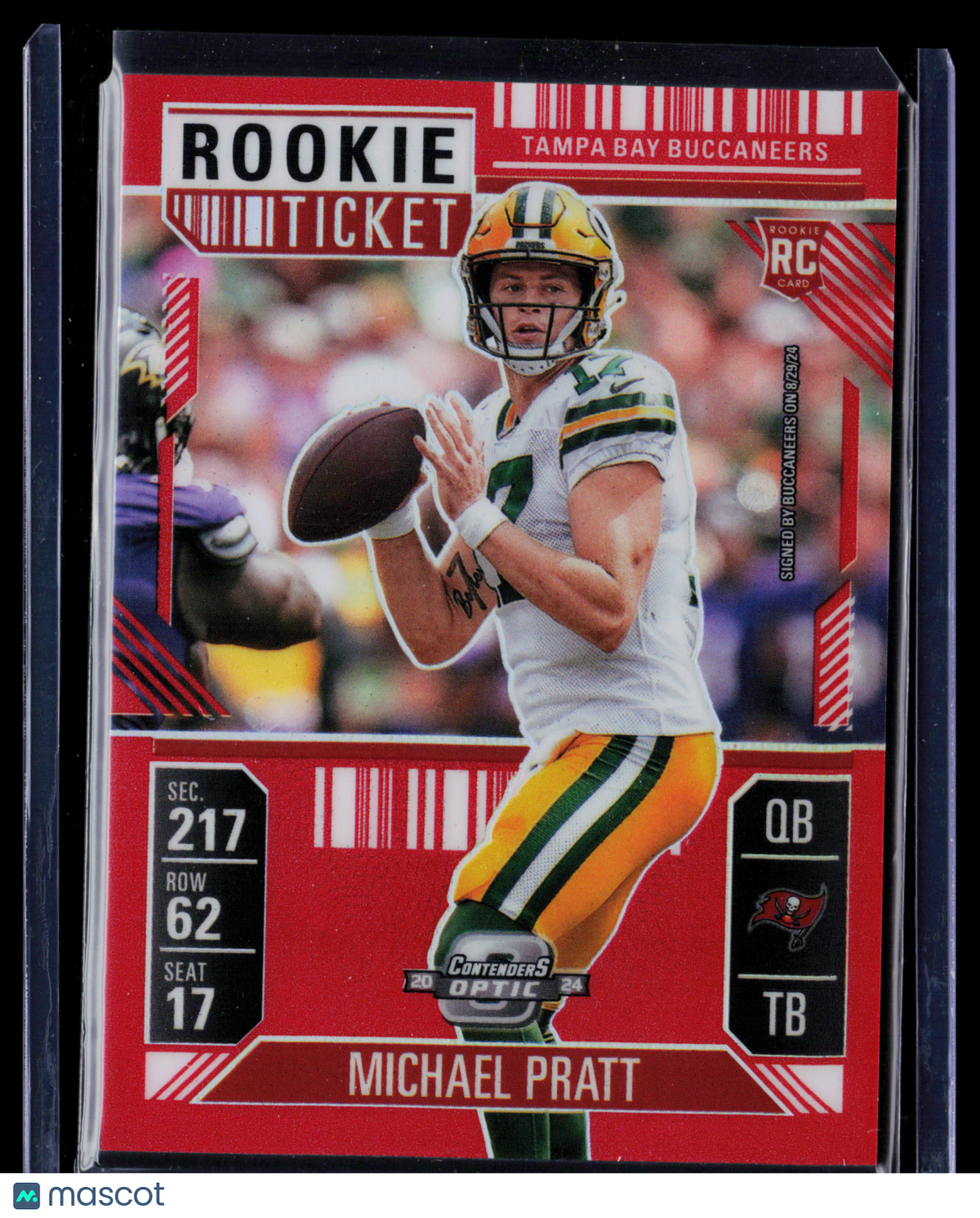 2024 Panini Contenders Optic Michael Pratt #90 RC 661/860