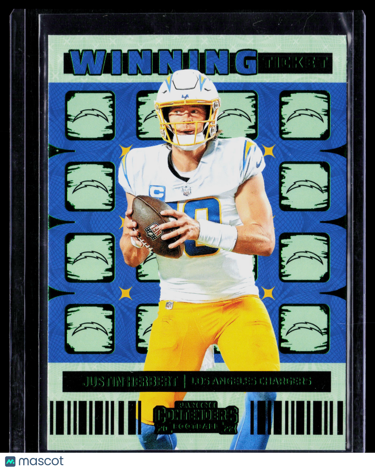 2023 Panini Contenders Winning Ticket Justin Herbert #WT-JHE