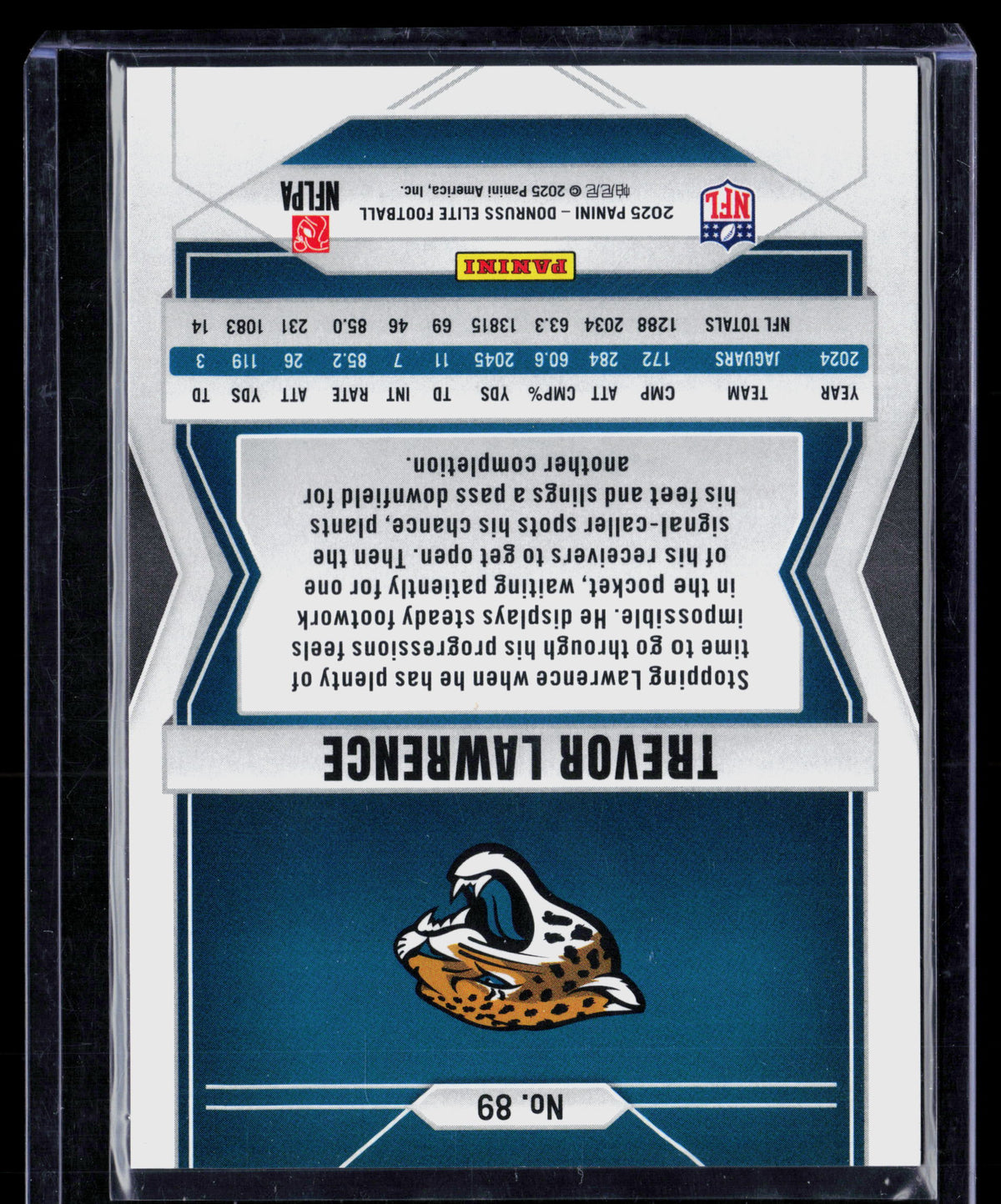2025 Panini Donruss Elite Trevor Lawrence #89 Status Green 192/999
