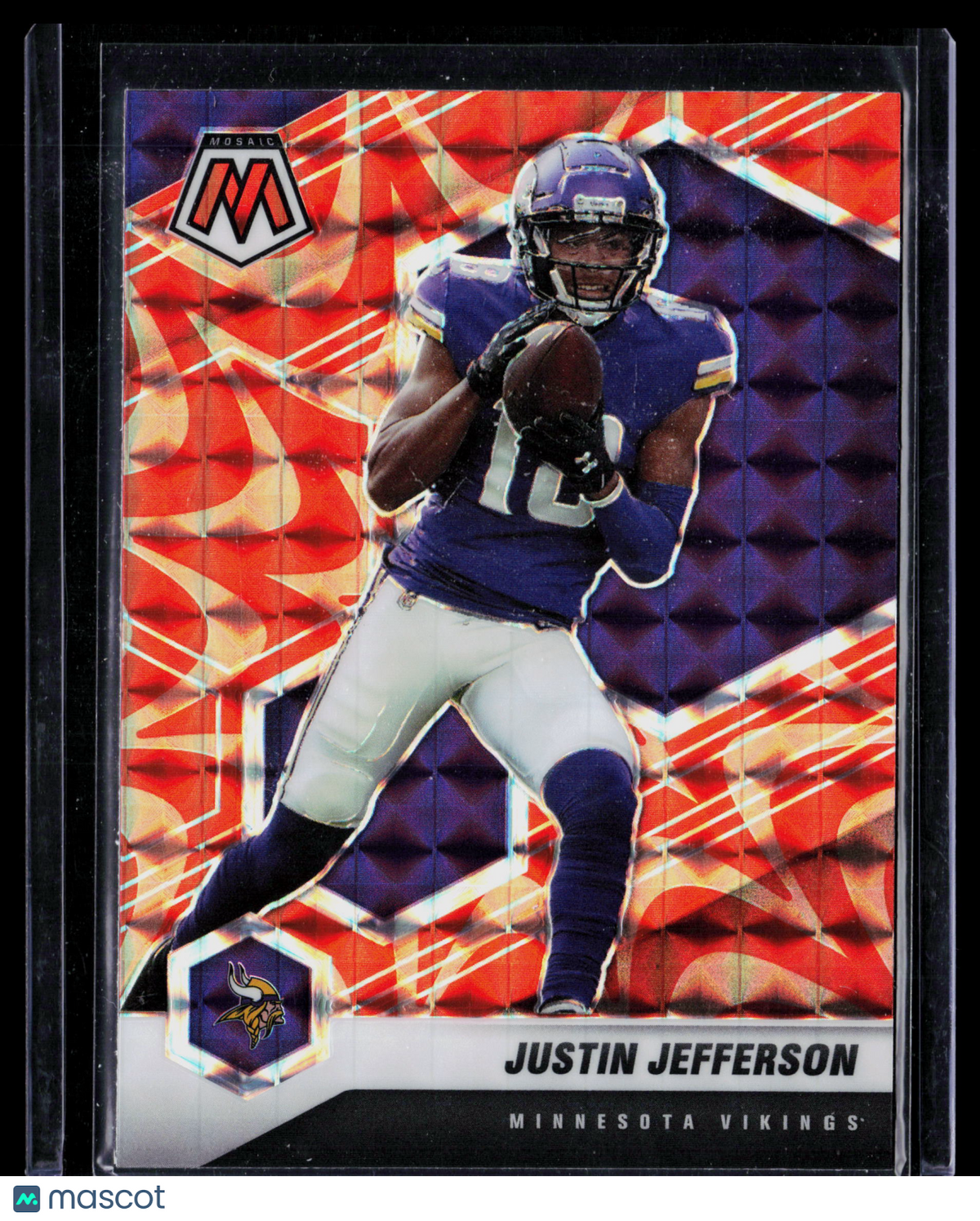2021 Panini Mosaic Justin Jefferson #132 Genesis
