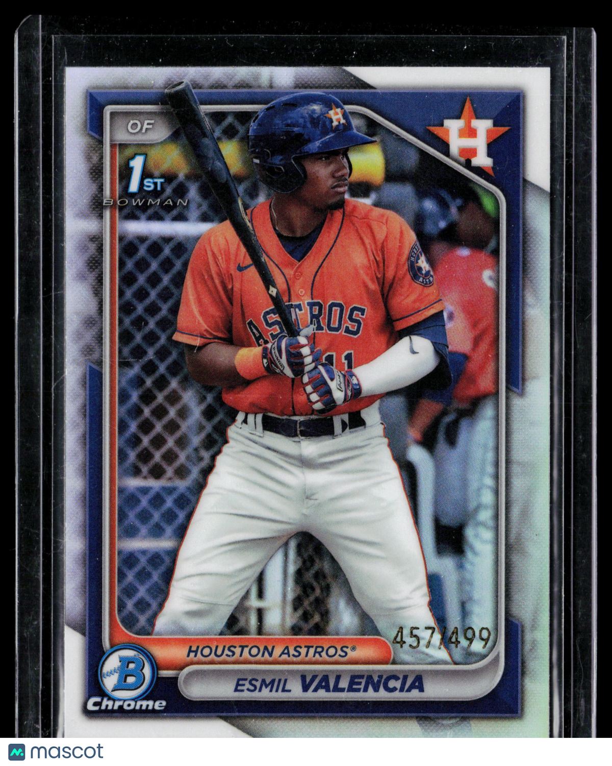 2024 Bowman Chrome Esmil Valencia #BCP-75 Refractor 457/499