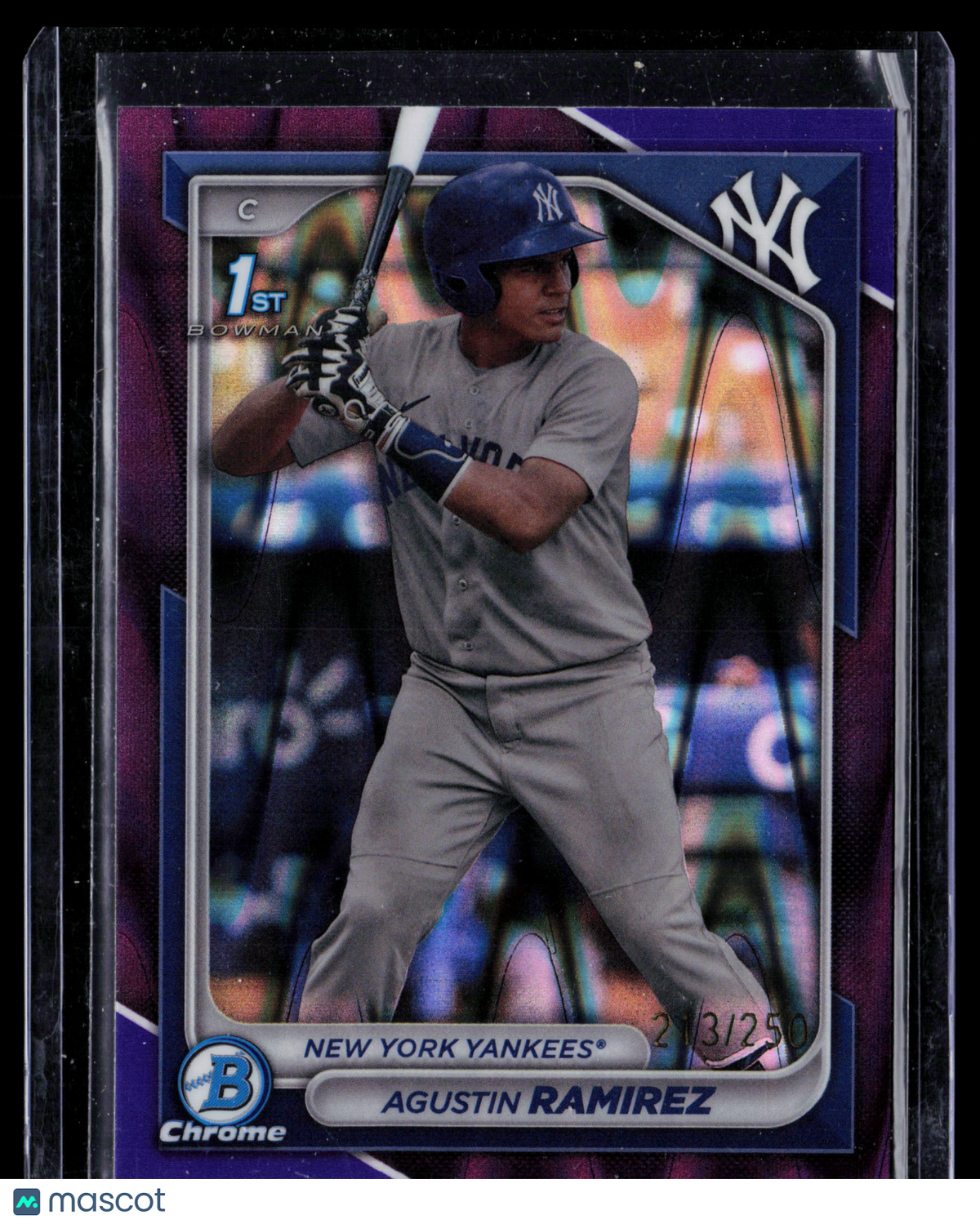 2024 Bowman Chrome Agustin Ramirez #BCP-85 Purple Refractor 213/250