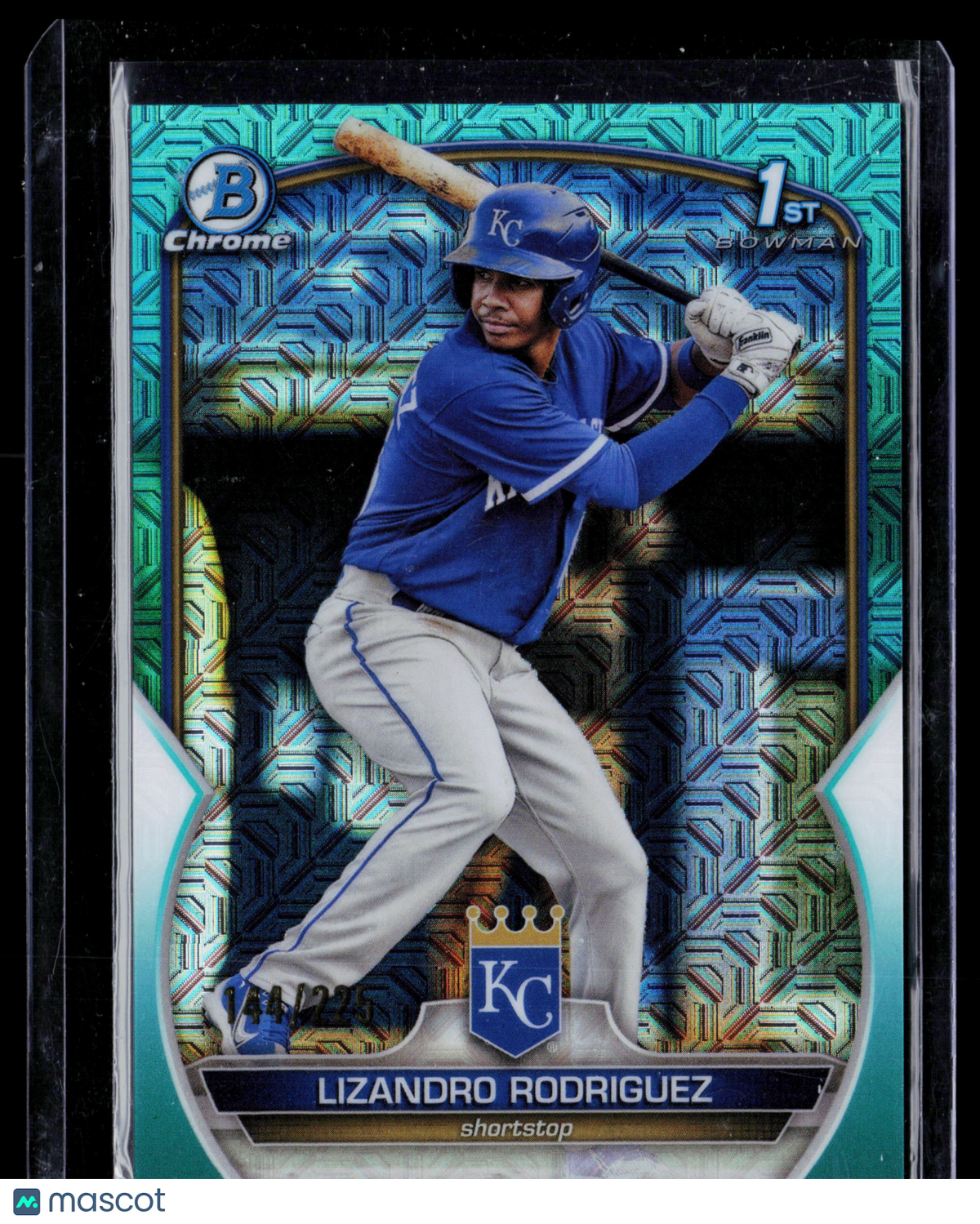 2023 Bowman Chrome Lizandro Rodriguez #BCP-47 Teal Mojo Refractor 1st Bowman