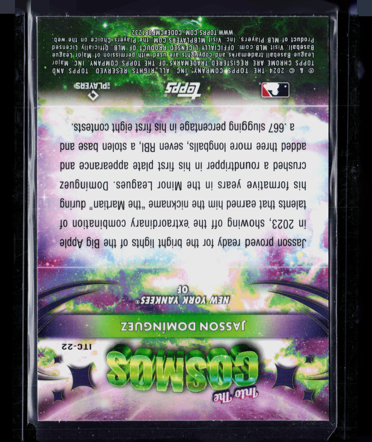 2024 Topps Chrome Into The Cosmos Jasson Domínguez #ITC-22 RC