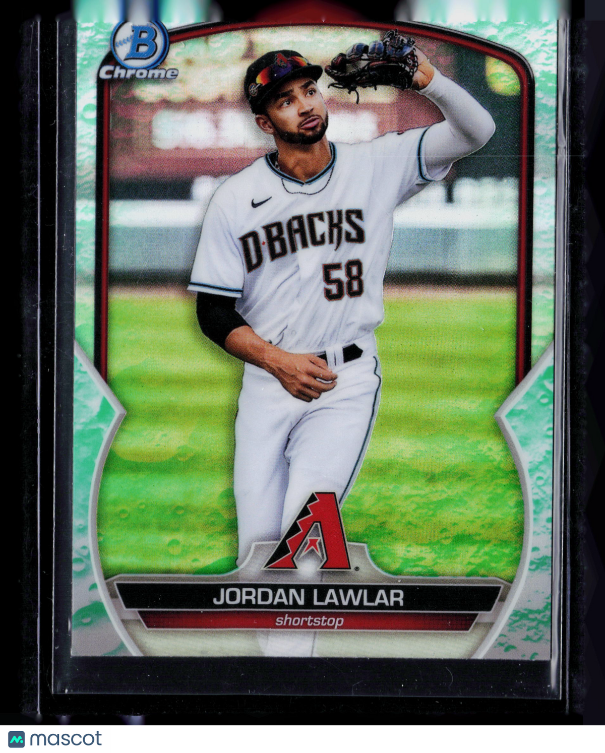 2023 Bowman Chrome Jordan Lawlar #BCP-92 Green Speckle Refractor