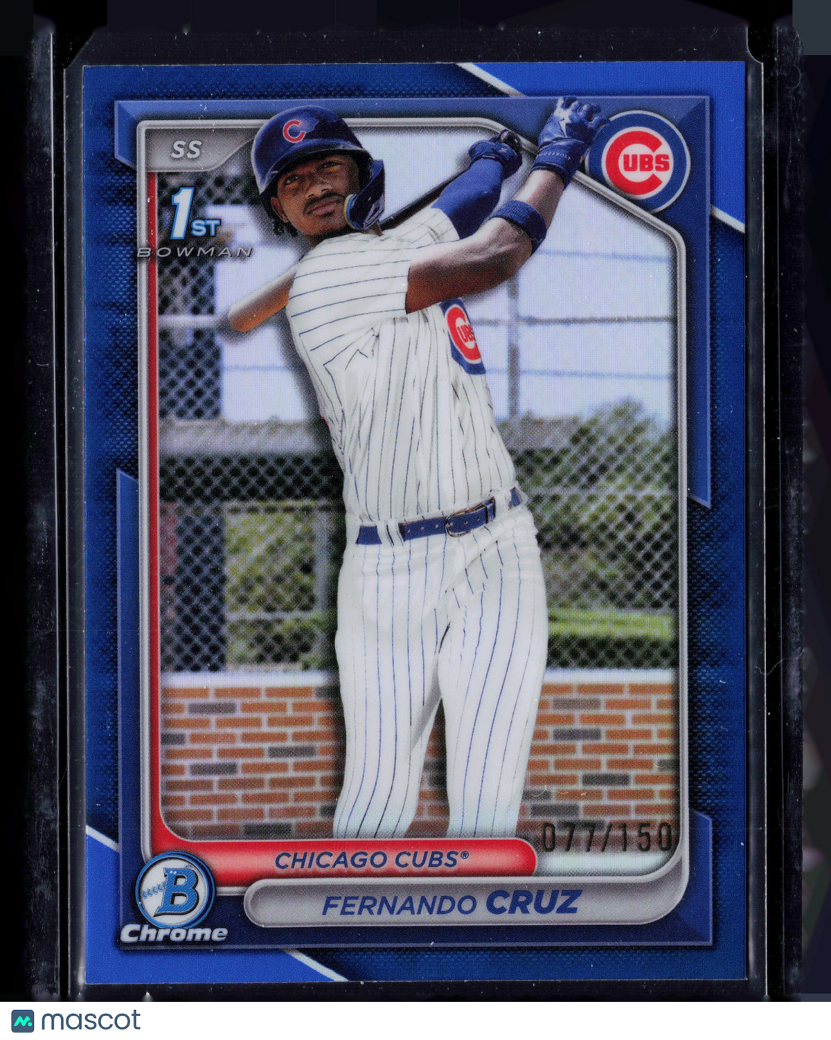 2024 Bowman Chrome Fernando Cruz #BCP-197 Blue Refractor 077/150