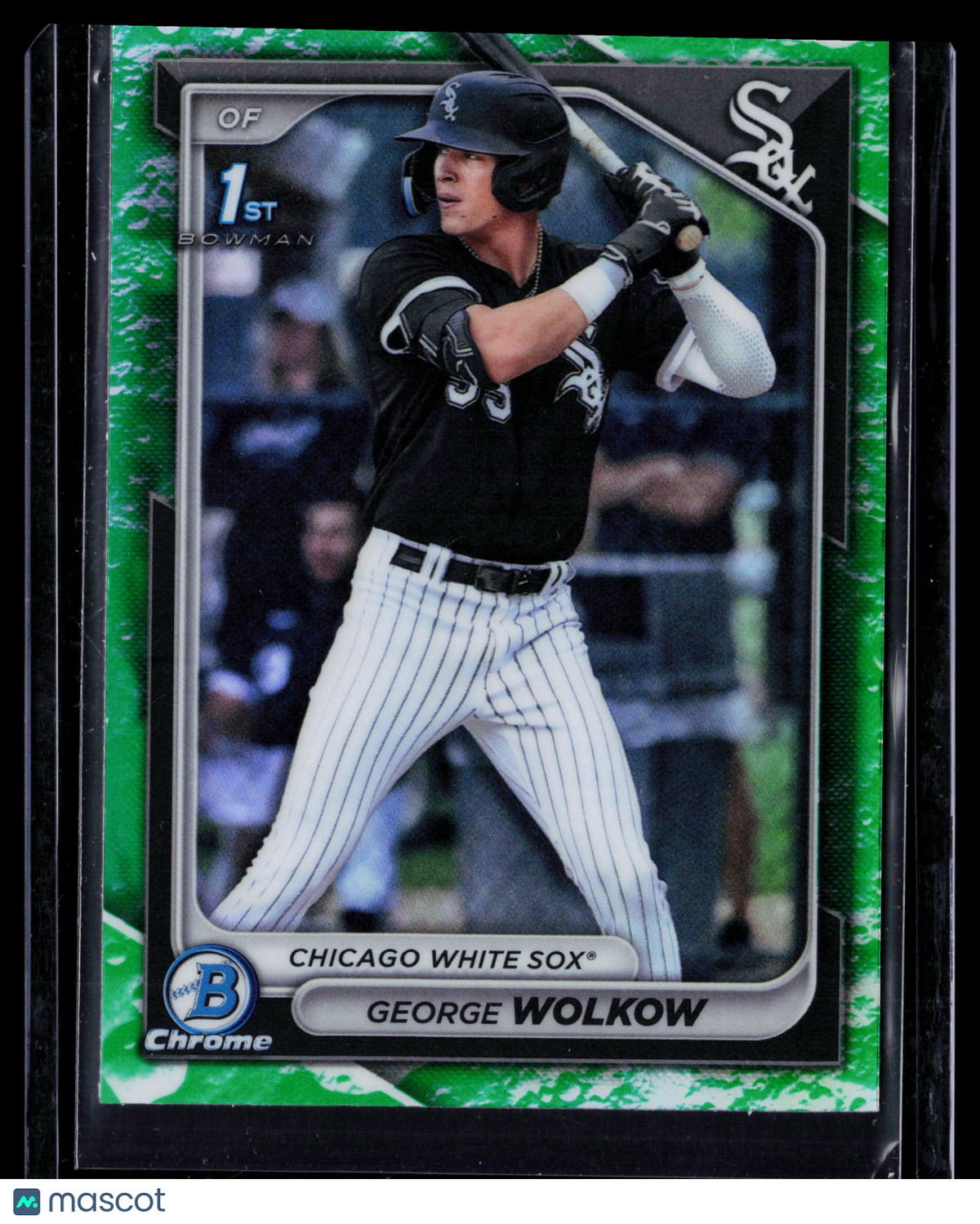 2024 Bowman Chrome George Wolkow #BCP-144 Green