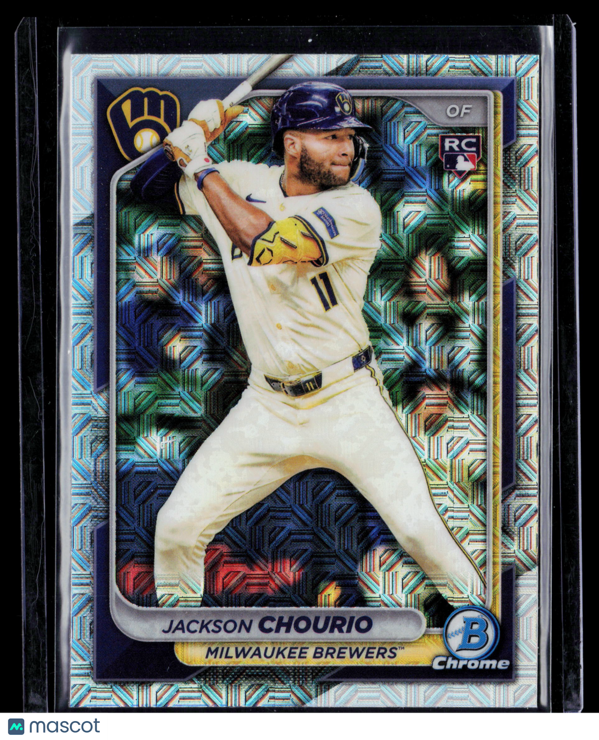 2024 Bowman Chrome Jackson Chourio #69 Mega Box Mojo Refractor RC
