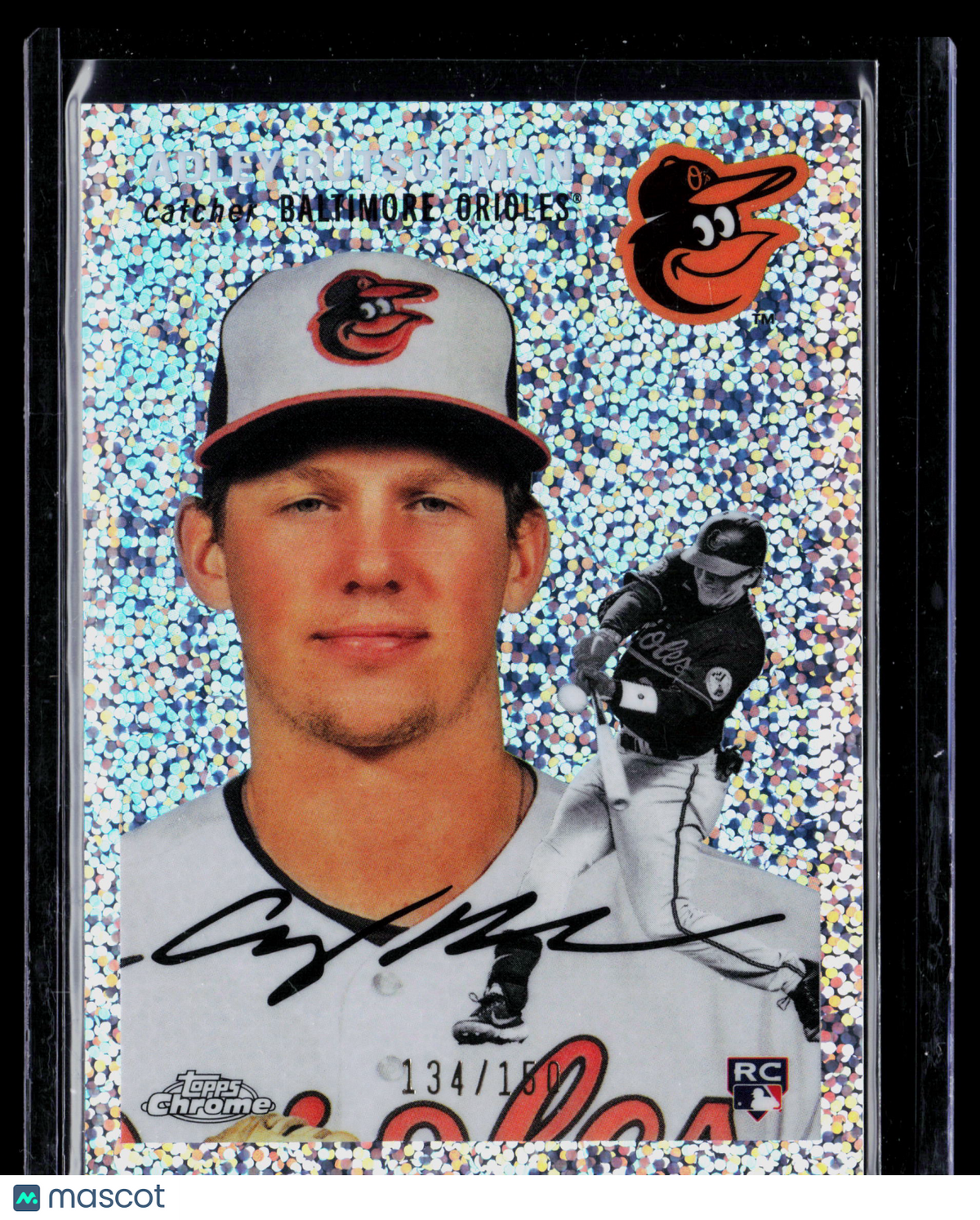 2023 Topps Heritage Chrome Adley Rutschman #400 Speckle Refractor RC