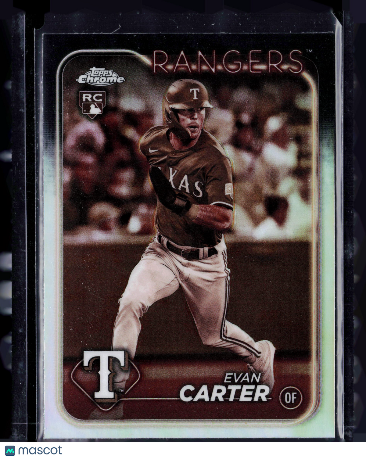 2024 Topps Chrome Evan Carter #136 Sepia Refractor RC