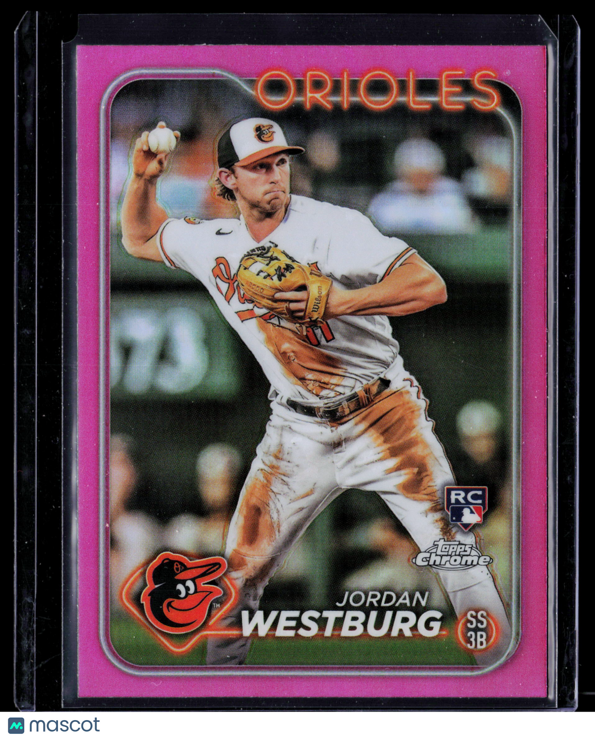 2024 Topps Chrome Jordan Westburg #277 Pink RC