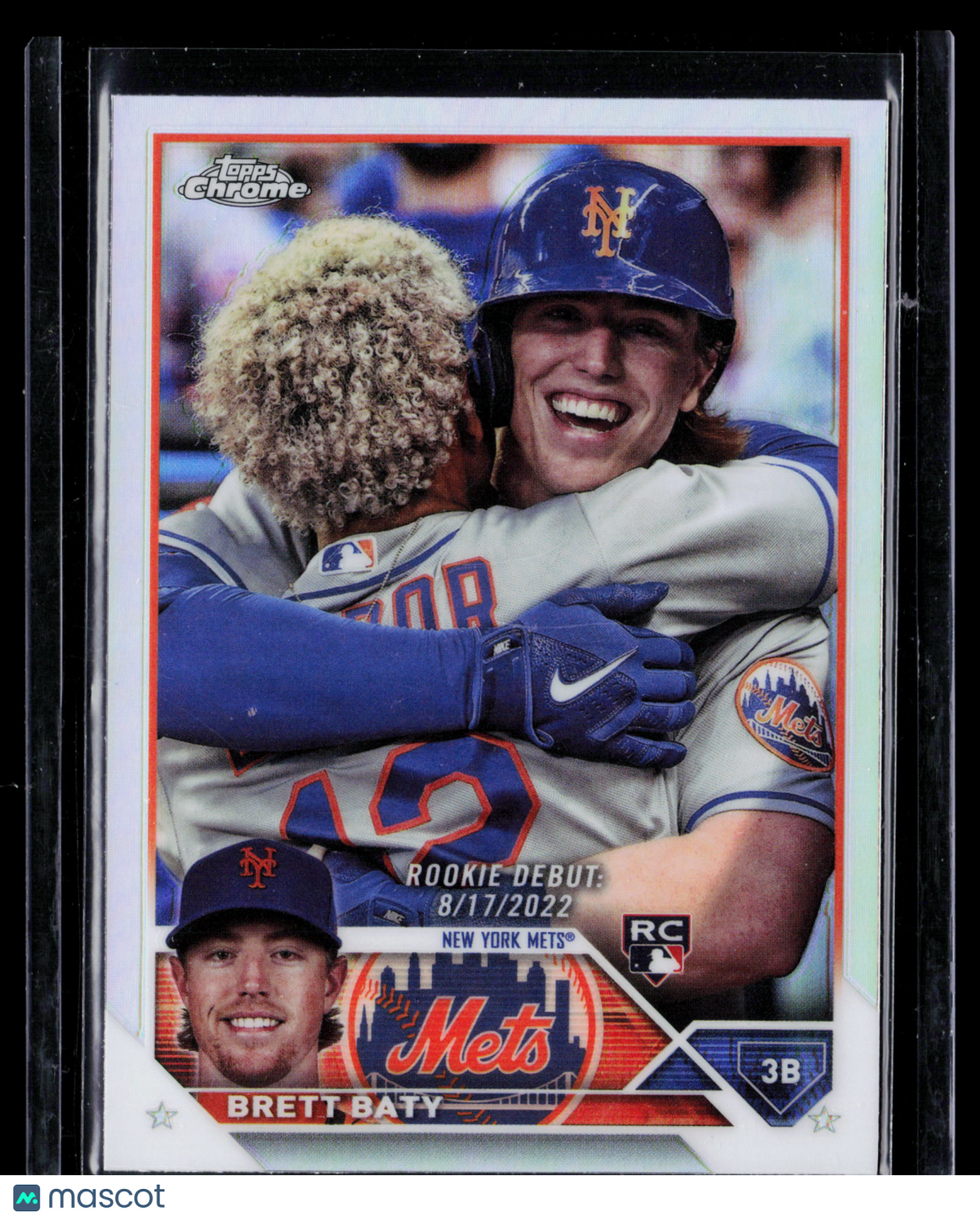 2023 Topps Chrome Update Brett Baty #USC10 RC