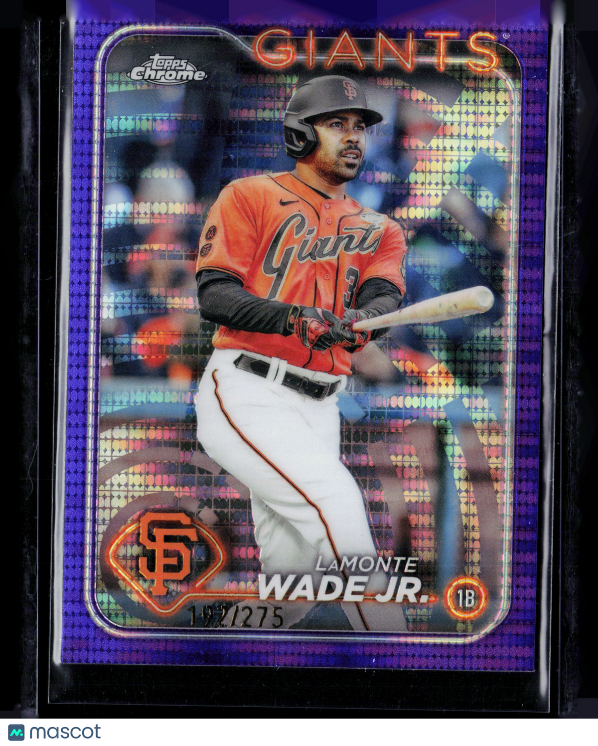 2024 Topps Chrome LaMonte Wade Jr. #222 Purple Sonar Refractor 192/275