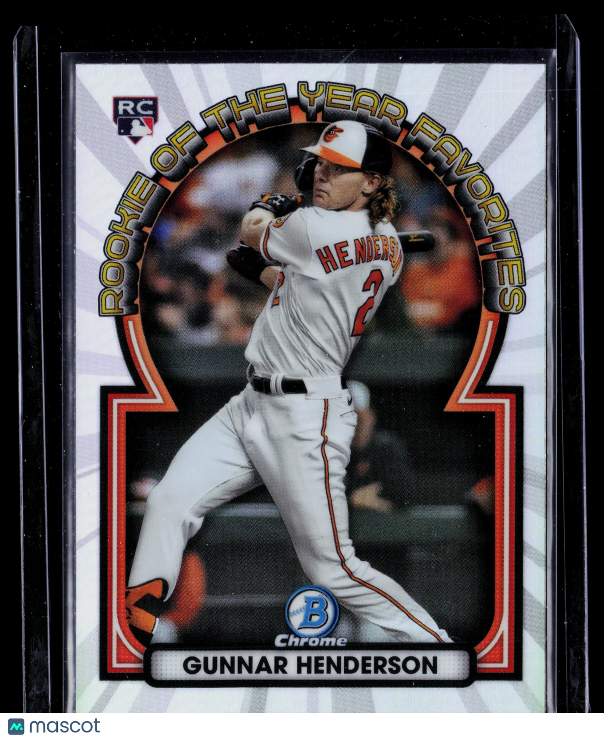 2023 Bowman Chrome Rookie of the Year Favorites Gunnar Henderson #ROYF-15