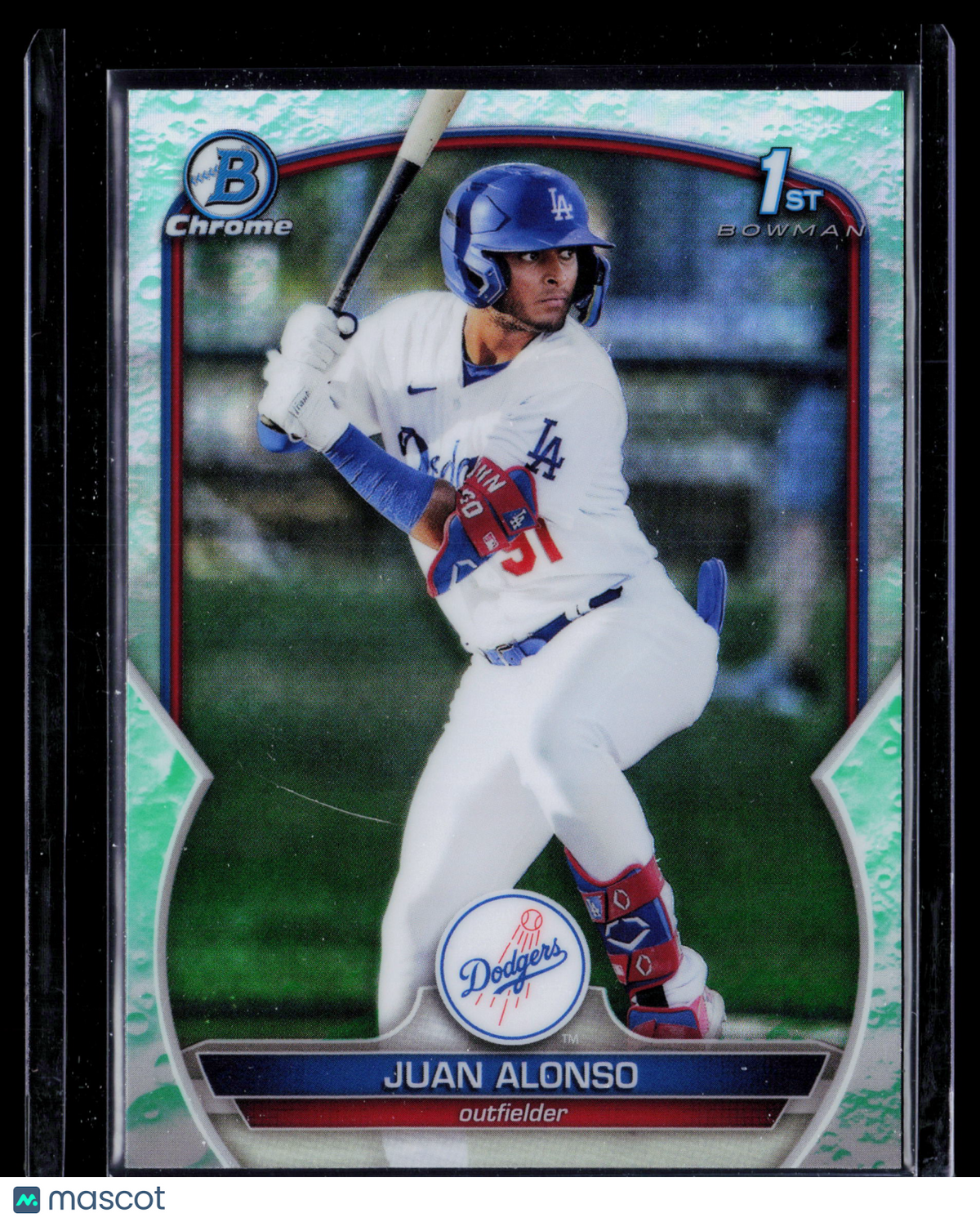 2023 Bowman Chrome Juan Alonso #BCP-137 Aqua Shimmer Refractor