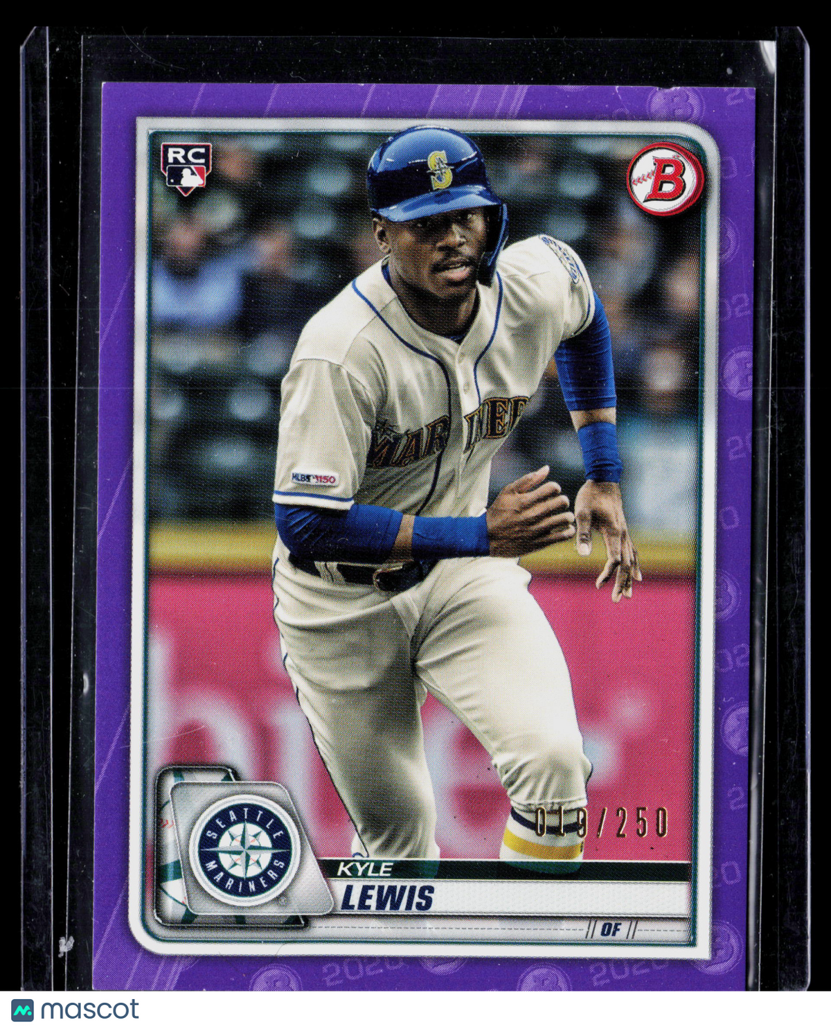 2020 Bowman Kyle Lewis #78 Purple RC 019/250