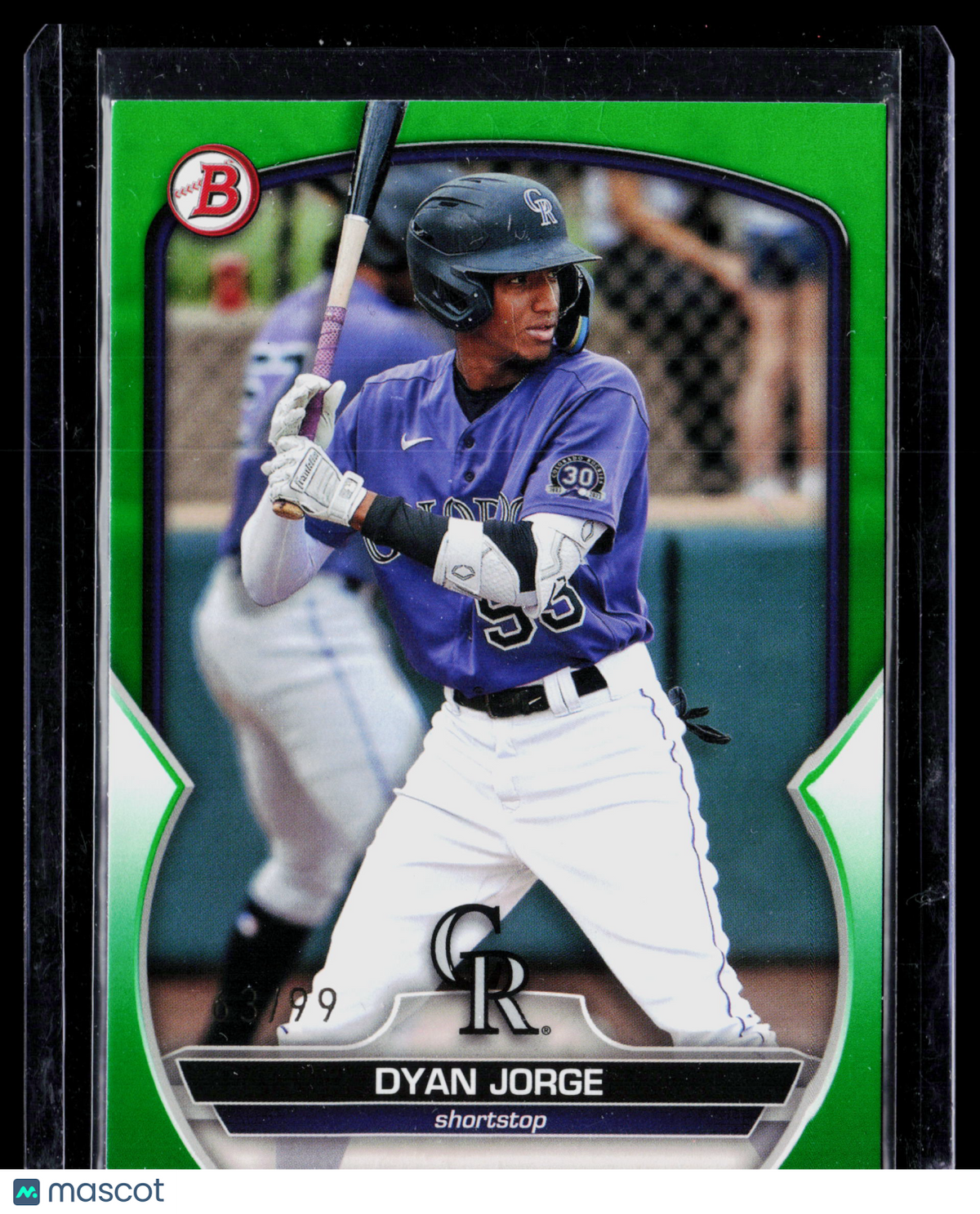 2023 Bowman Draft Dyan Jorge #BD-194 Green Paper 63/99