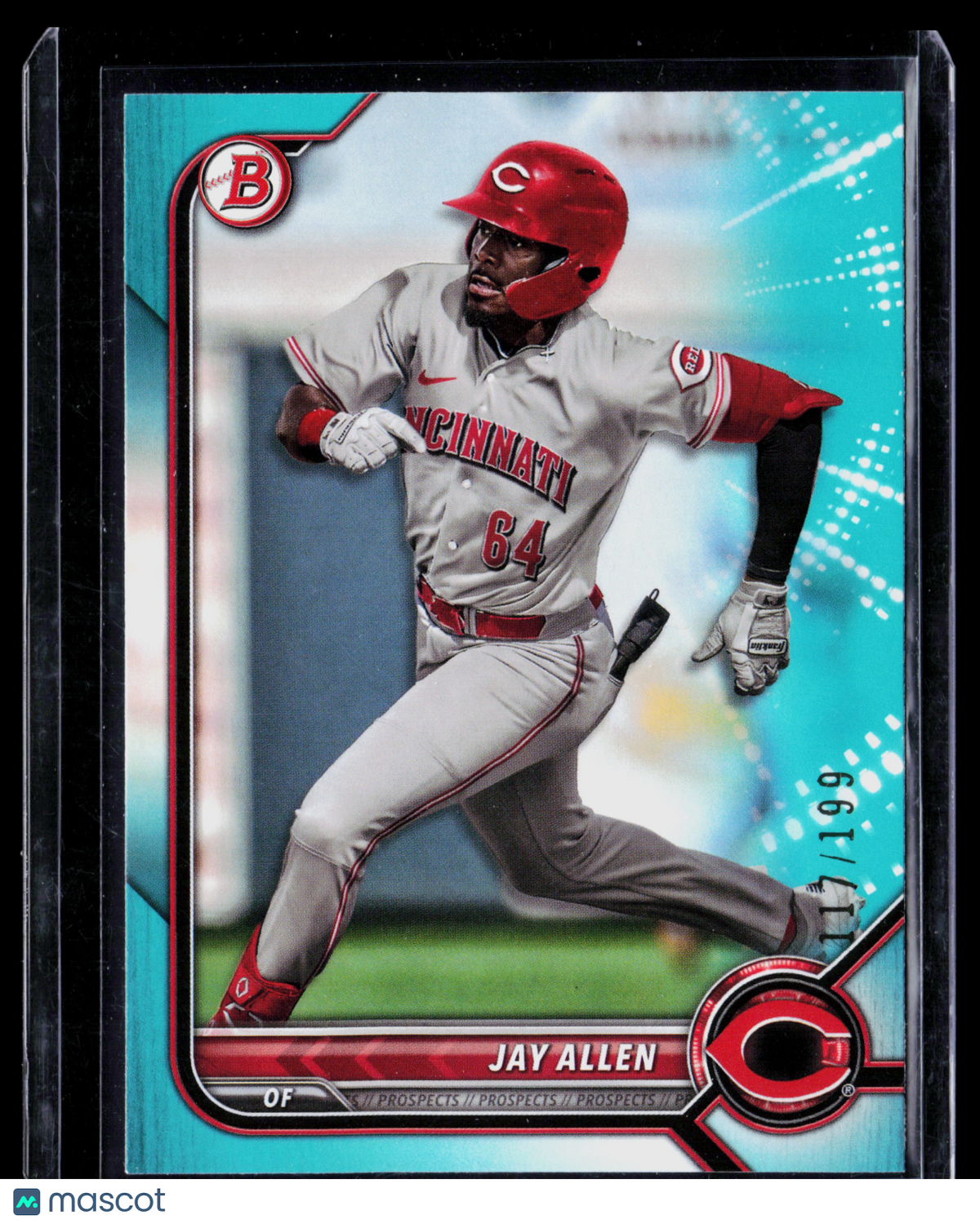 2022 Bowman Draft Jay Allen #BD-192 Aqua