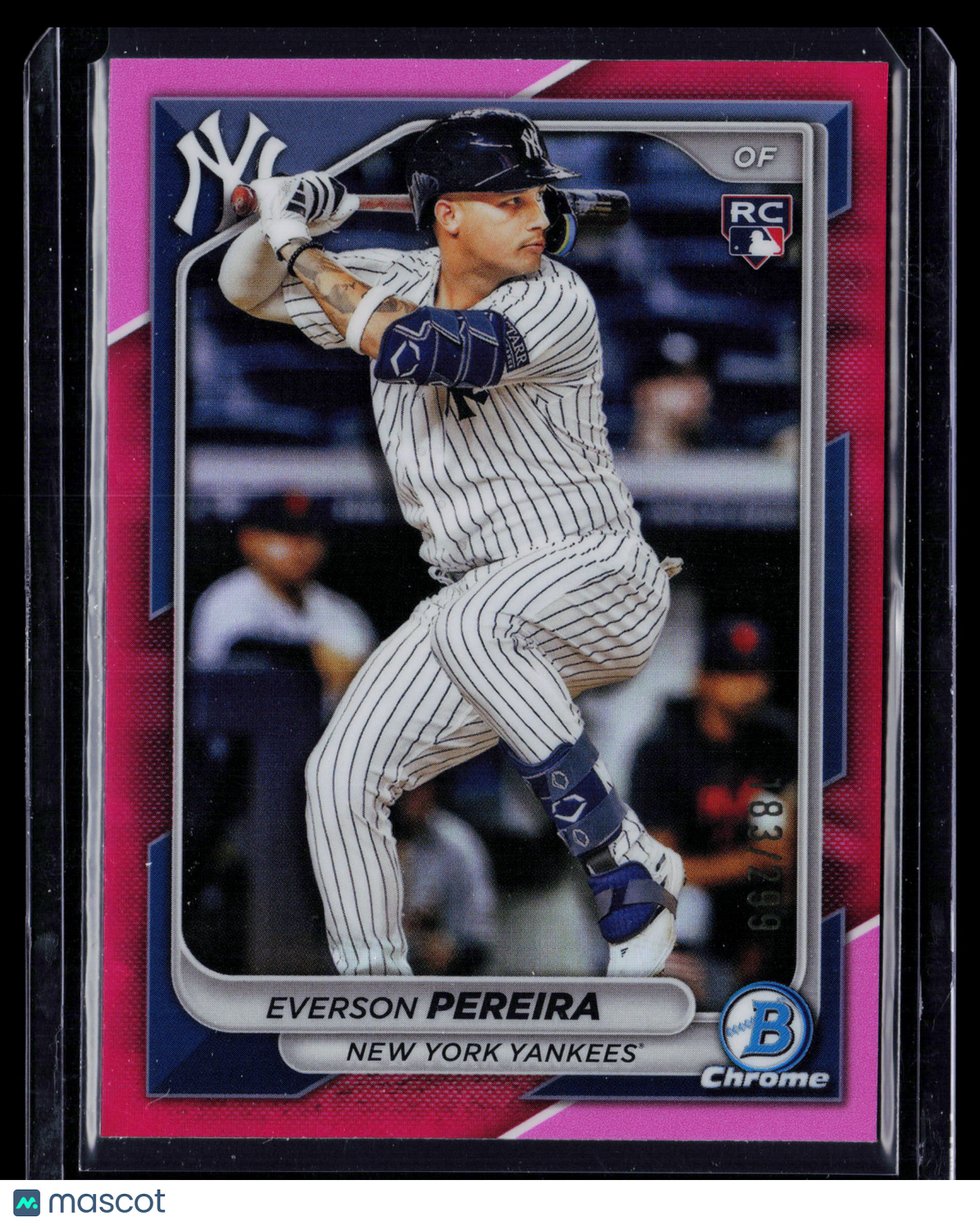 2024 Bowman Chrome Everson Pereira #72 Fuchsia 183/299 RC