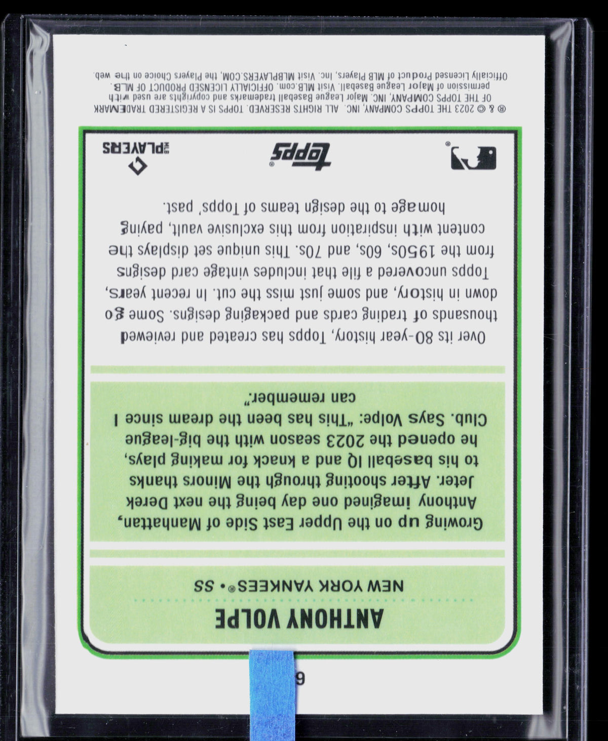 2023 Topps Archives Anthony Volpe RC