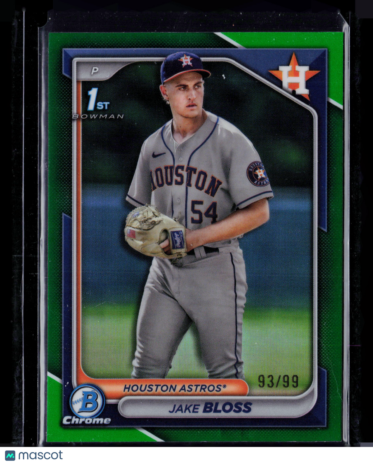 2024 Bowman Chrome Jake Bloss #BCP-189 Green Refractor 93/99