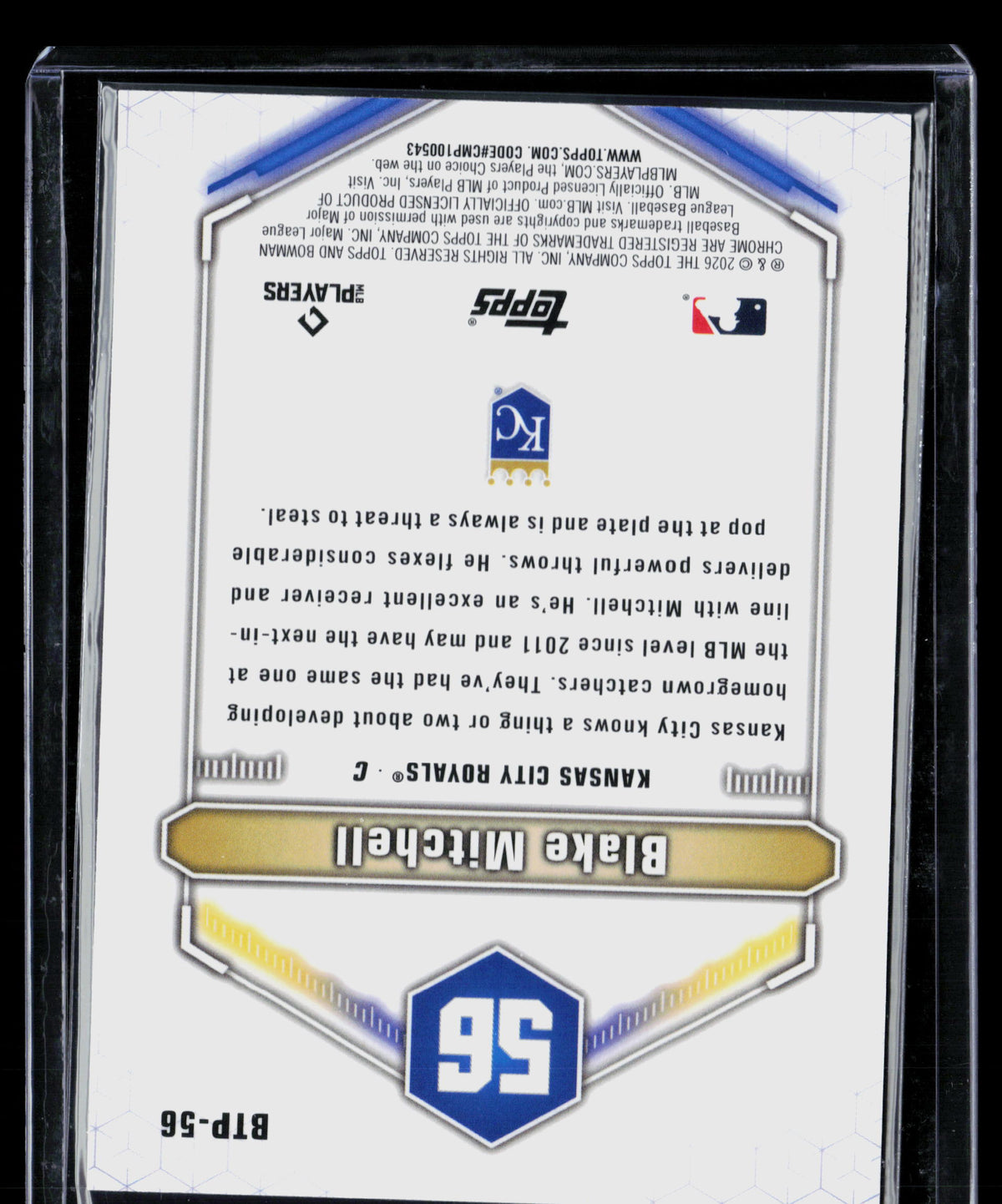 2026 Bowman Chrome Top 100 Blake Mitchell #BTP-56